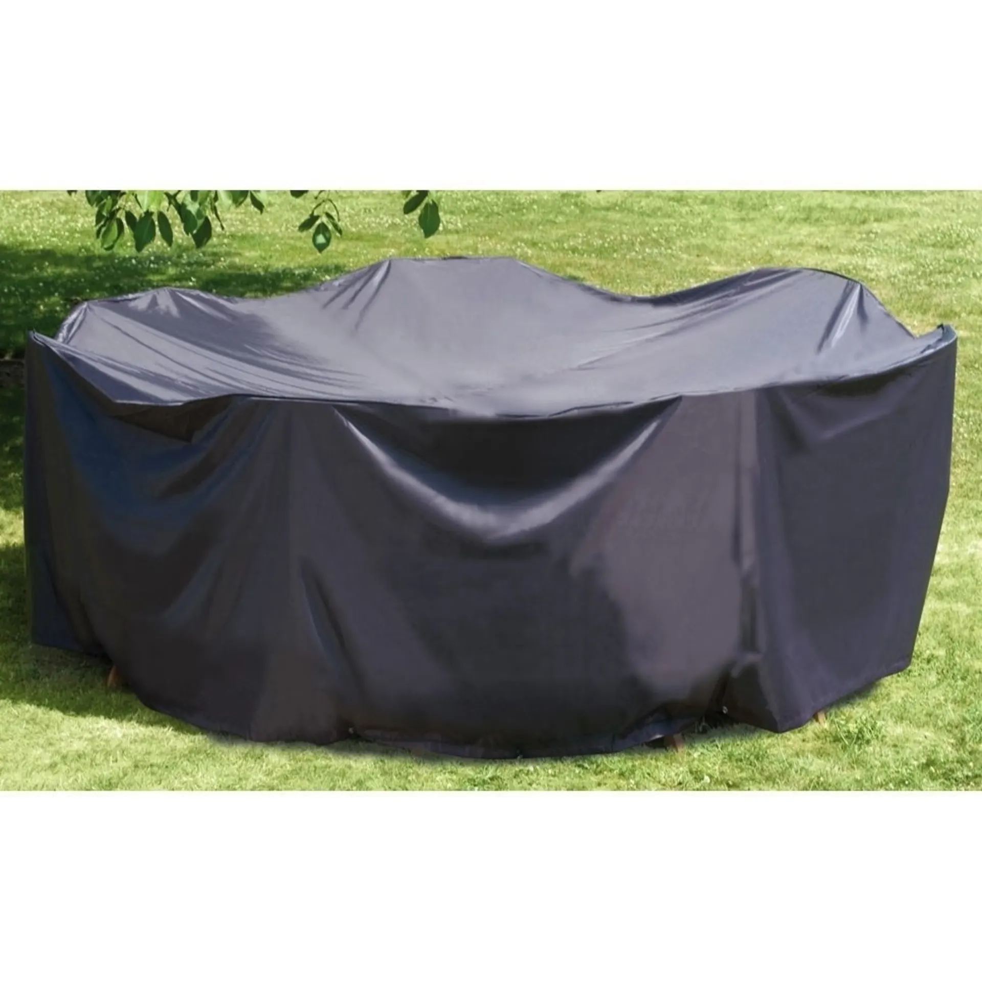 Happy People Deluxe Housse de protection pour salon de jardin rond 320 x 93cm