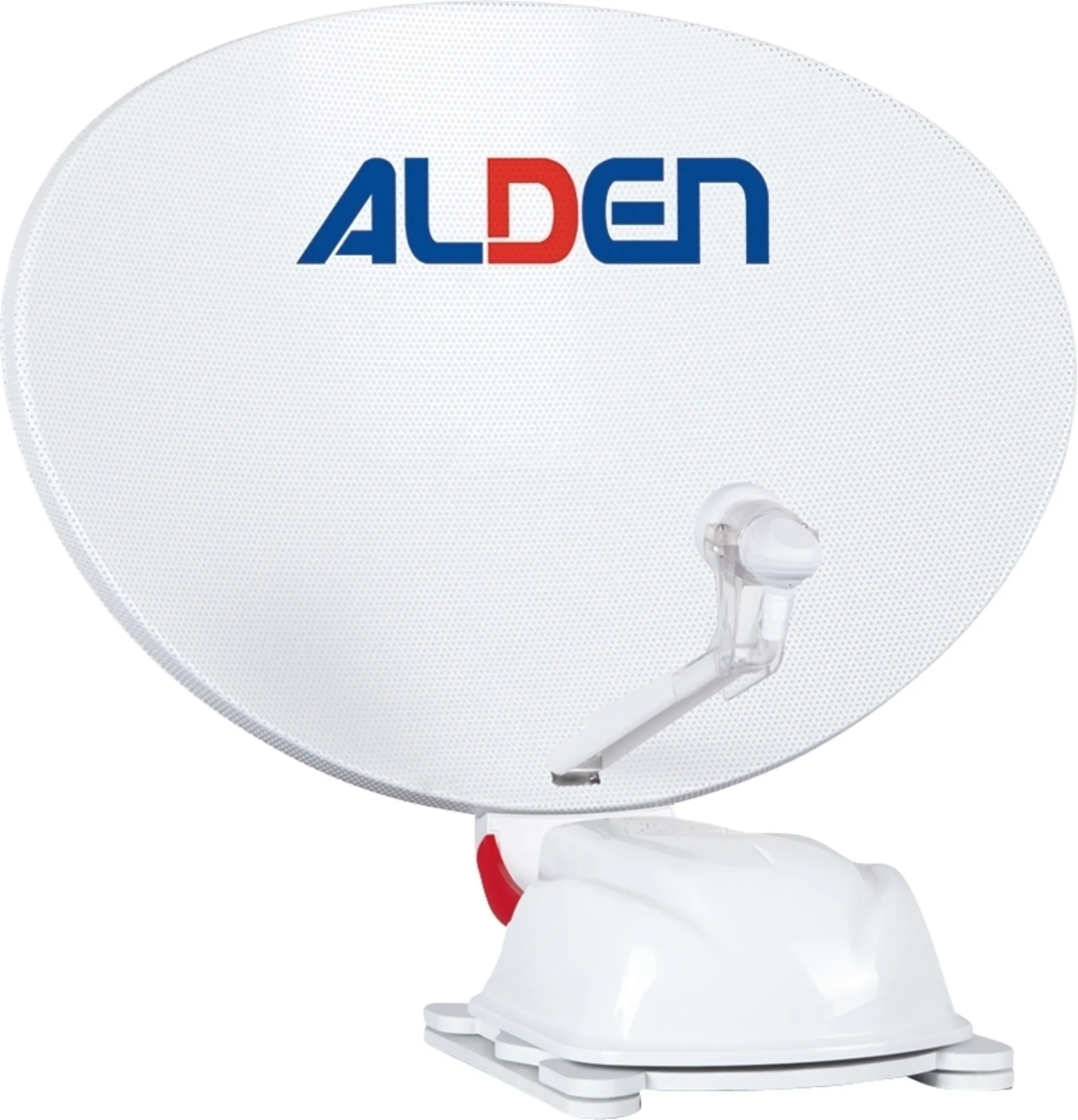 Système satellite Alden AS2 80 HD Ultrawhite y compris A.I.O. EVO HD 24" TV avec contrôle d'antenne intégré