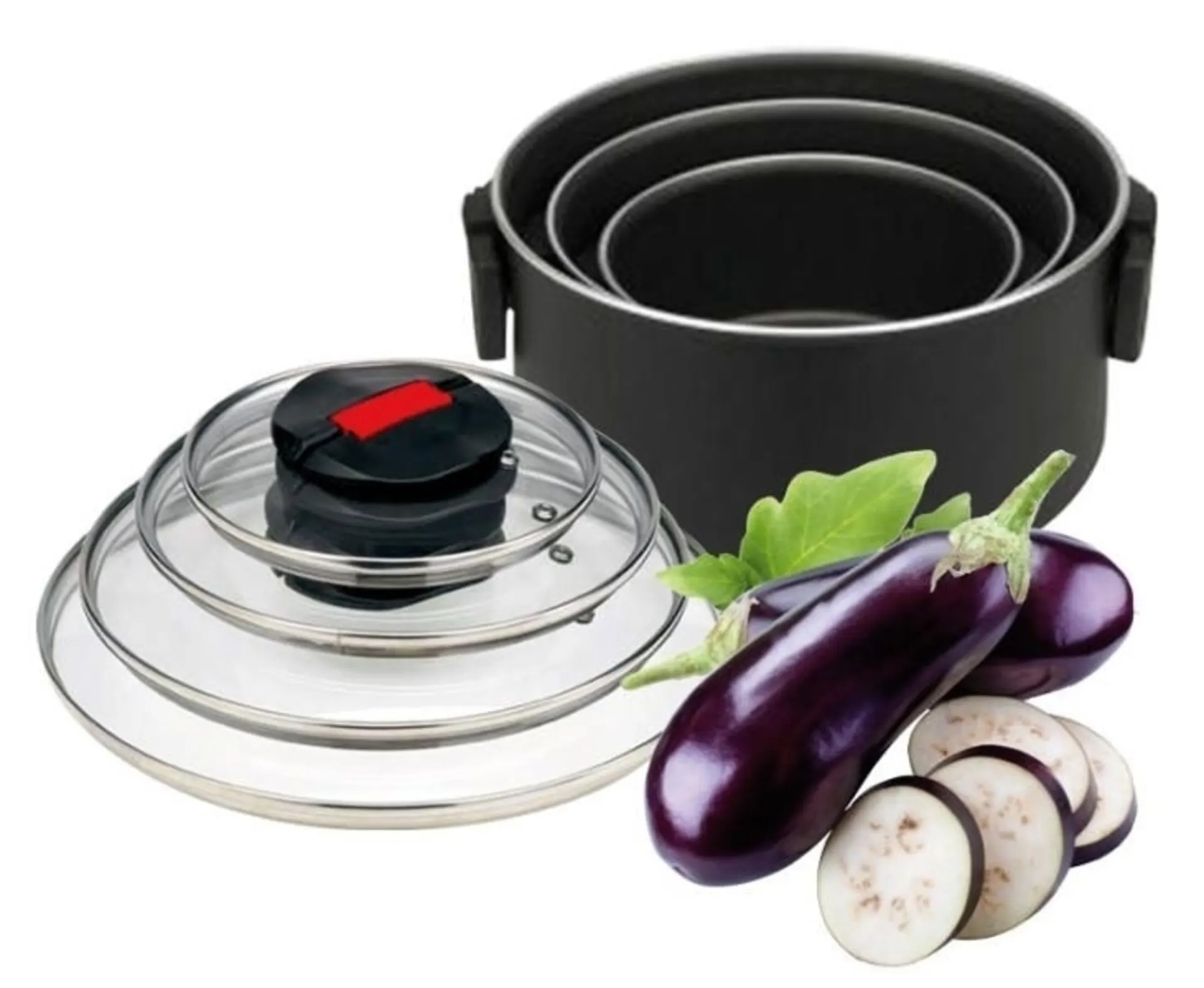 Topfset Exclusive 6-teilig, schwarz