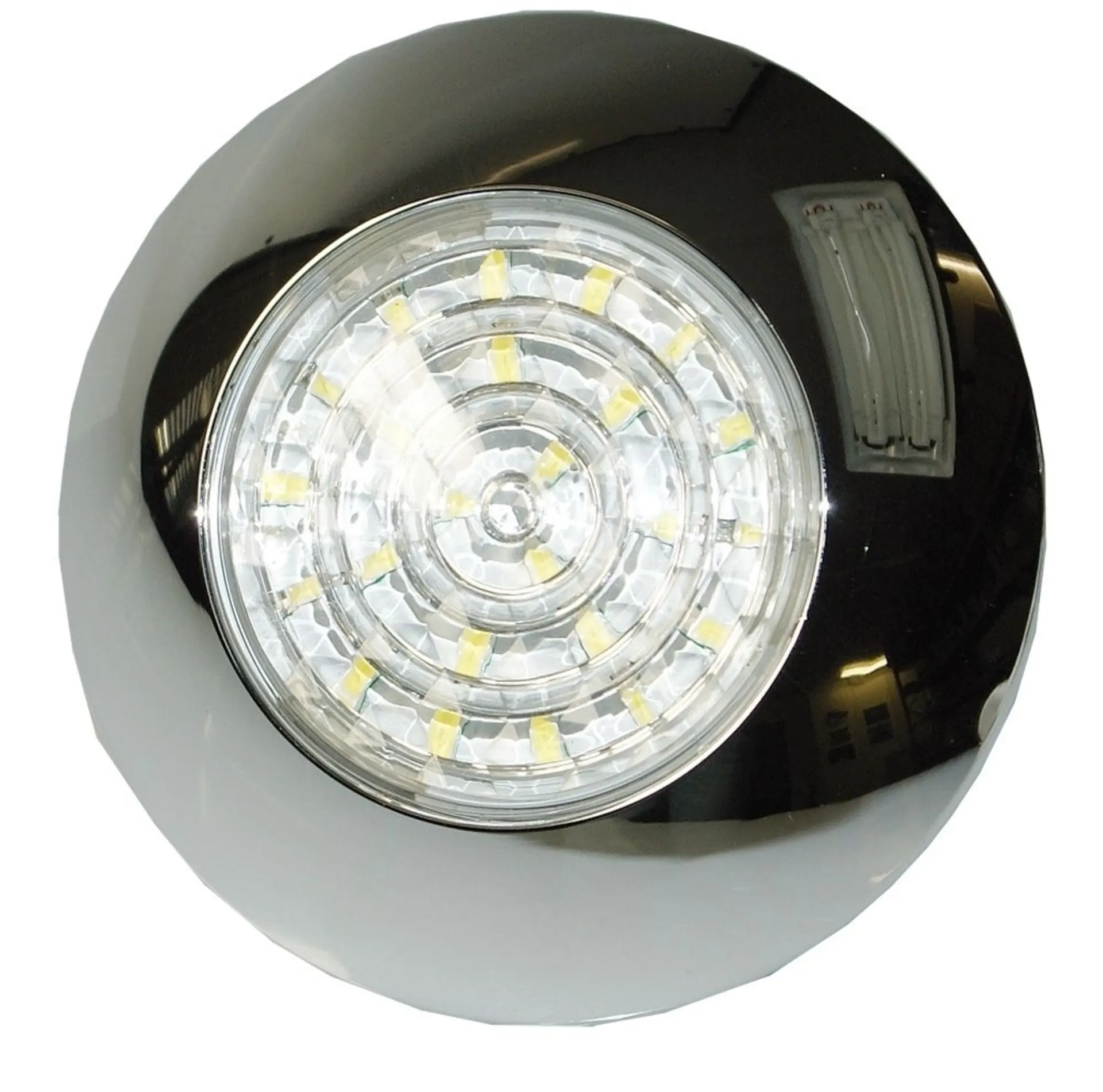 Lampe d'intérieur LED 12 V boîtier chromé