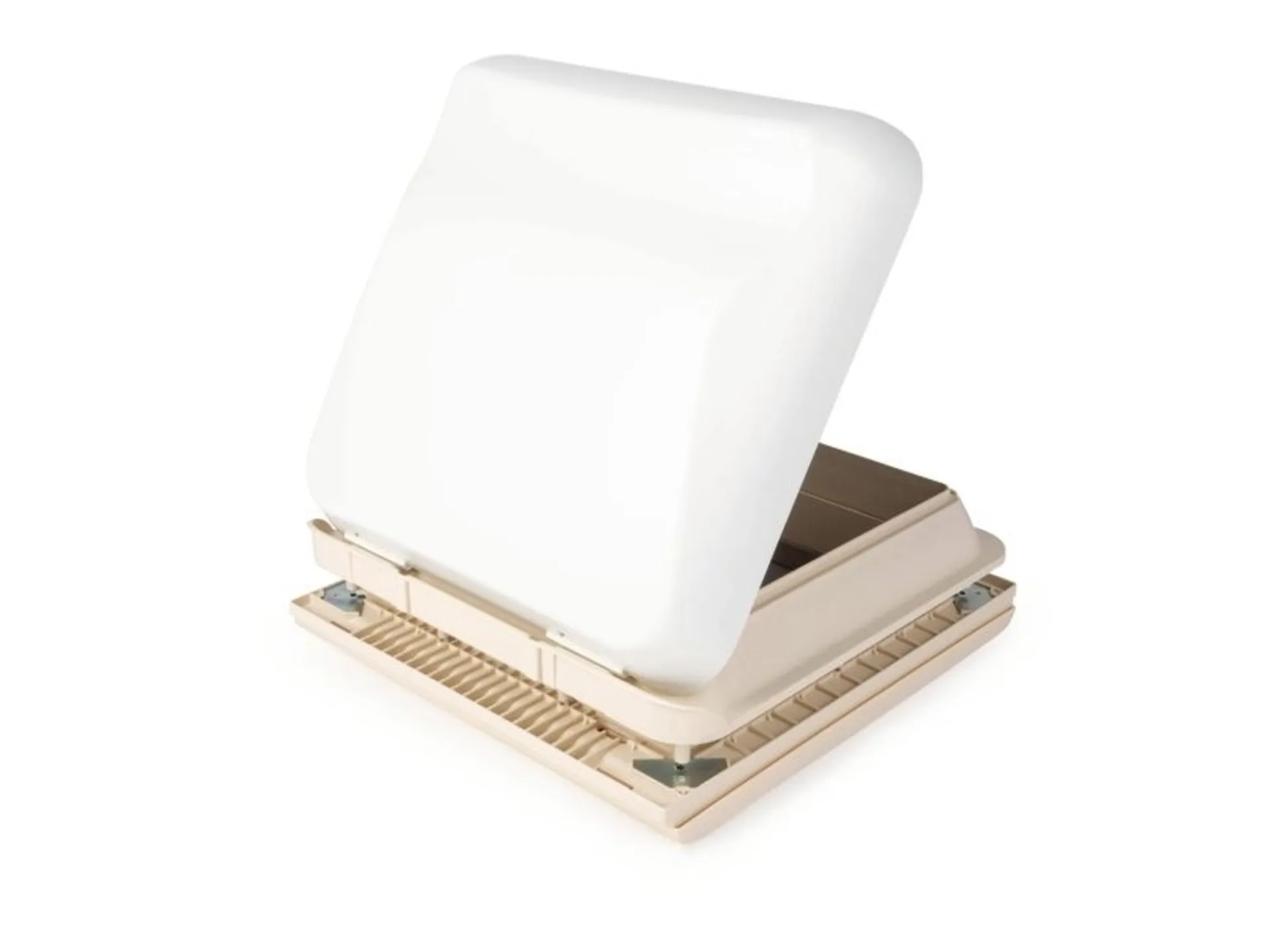 Lanterneau à manivelle Fiamma Vent 28x28cm en blanc