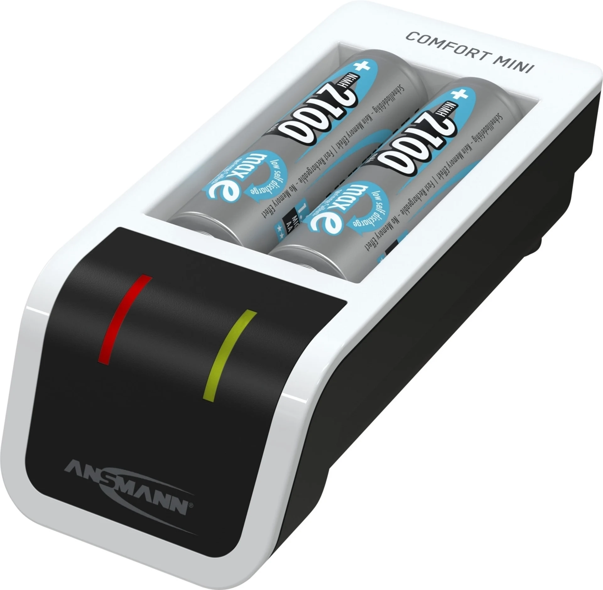 Chargeur de piles Ansmann Comfort Mini 1,2 V + 2 piles AA rechargeables
