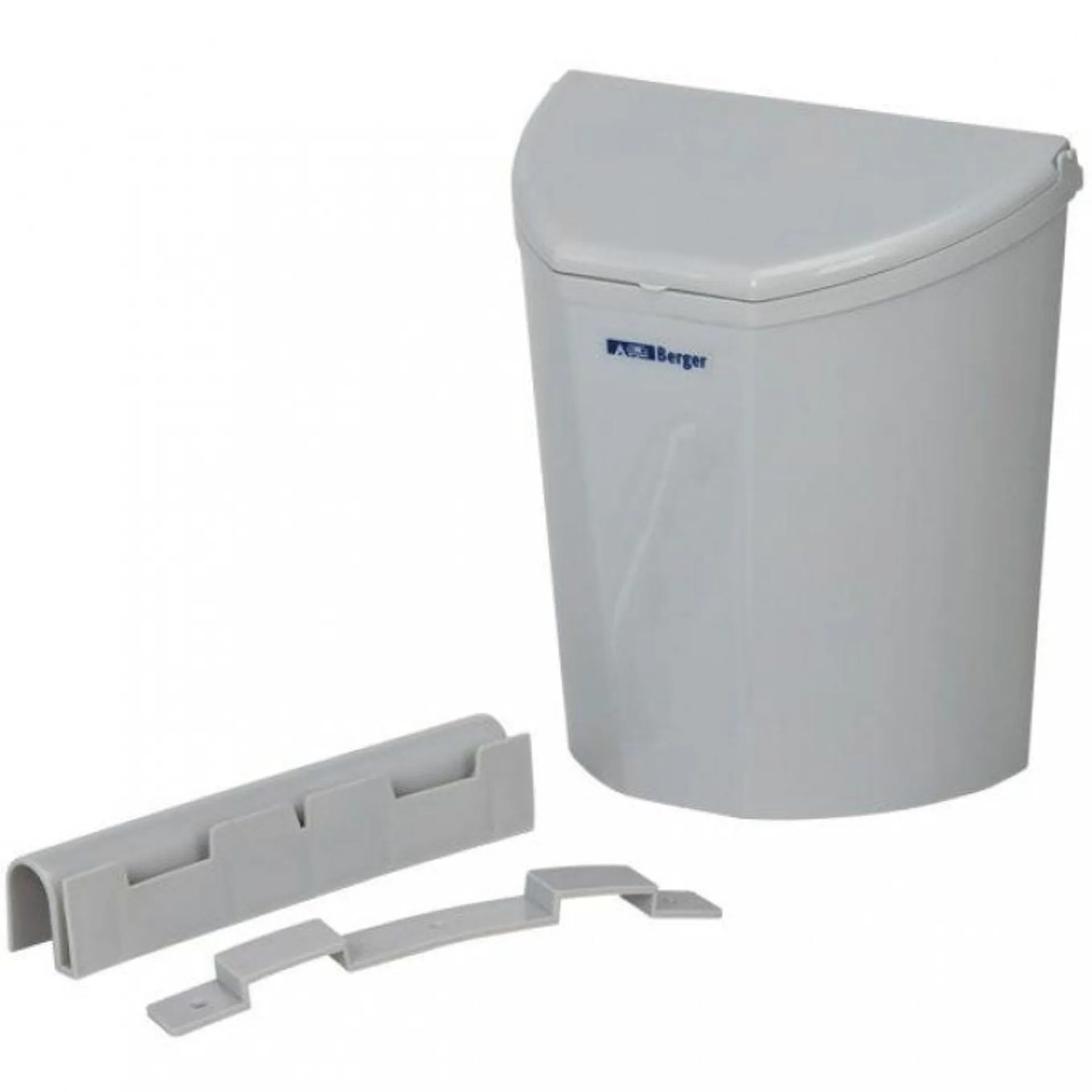 Berger Abfalleimer 6 Liter grau