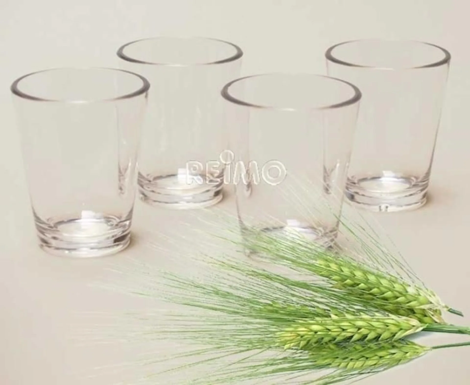 Verres à liqueur en plastique Lot de 4 50ml empilables P