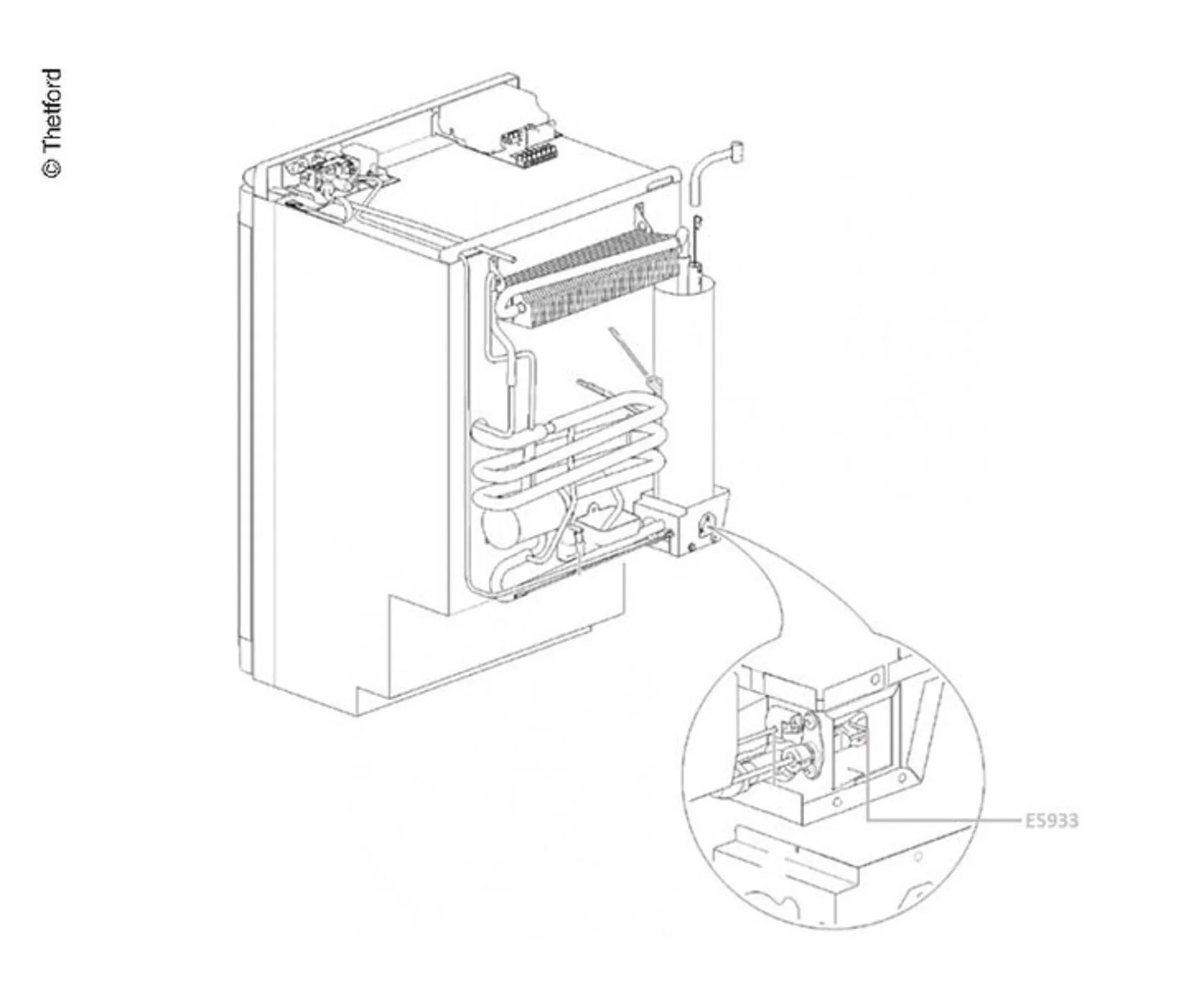 Electrode d'allumage réfrigérateur N100