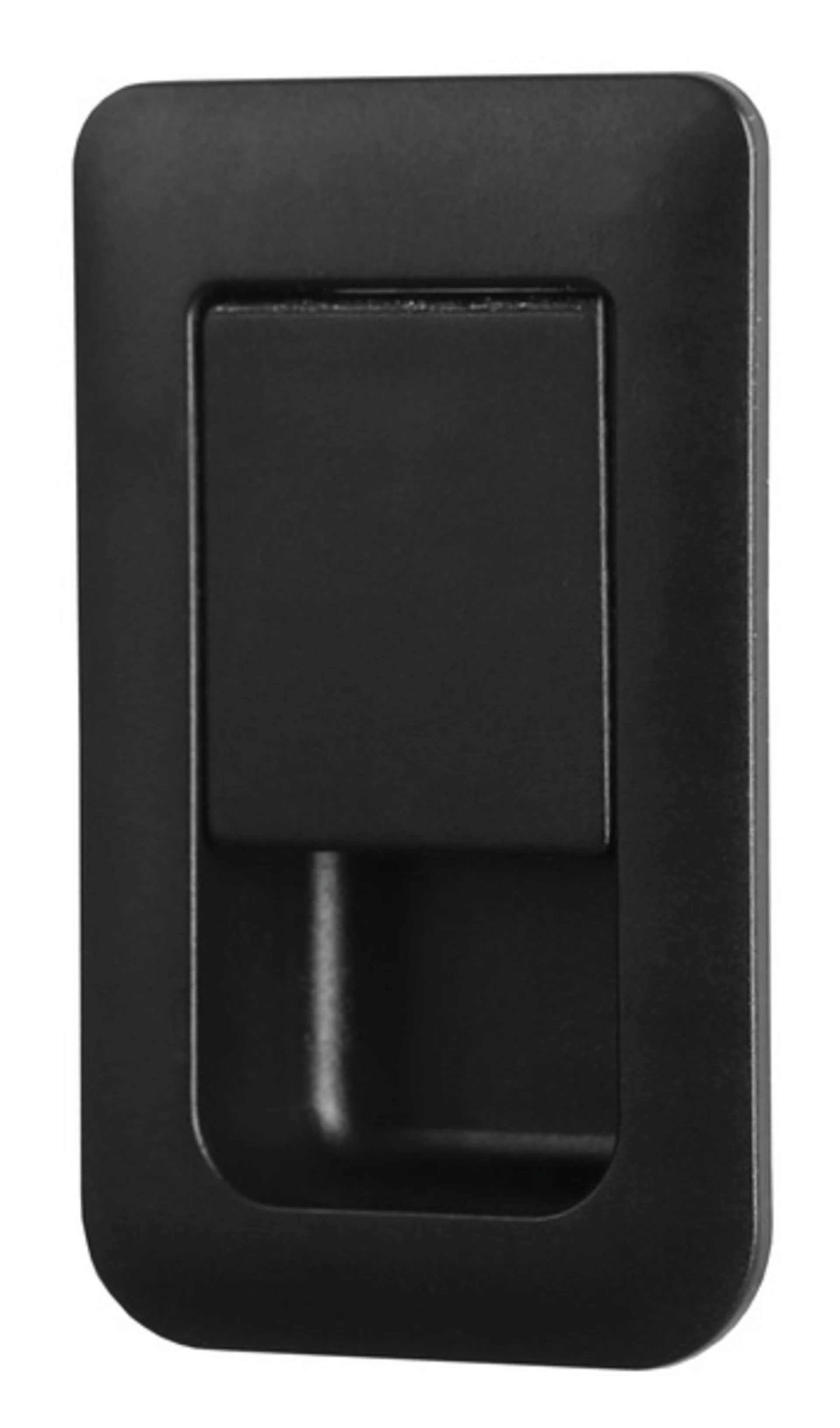 Serrure de porte noire pour des épaisseurs de porte de 12 à 18mm avec serrure de meuble à ressort en plastique