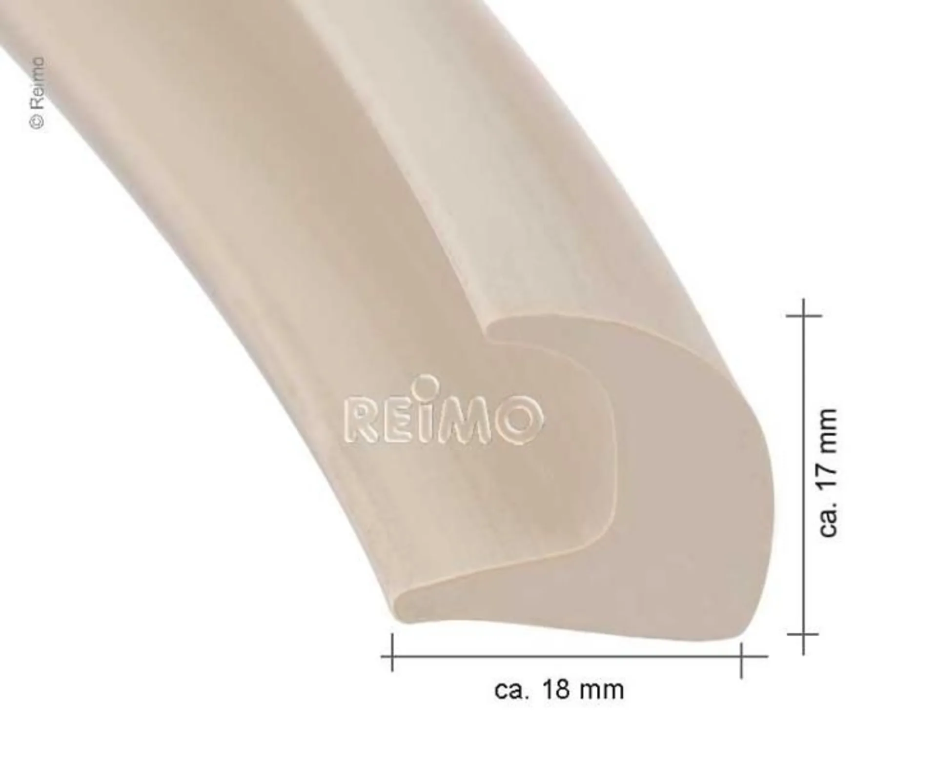 Regenrinne selbstklebend, 3,5m weiss