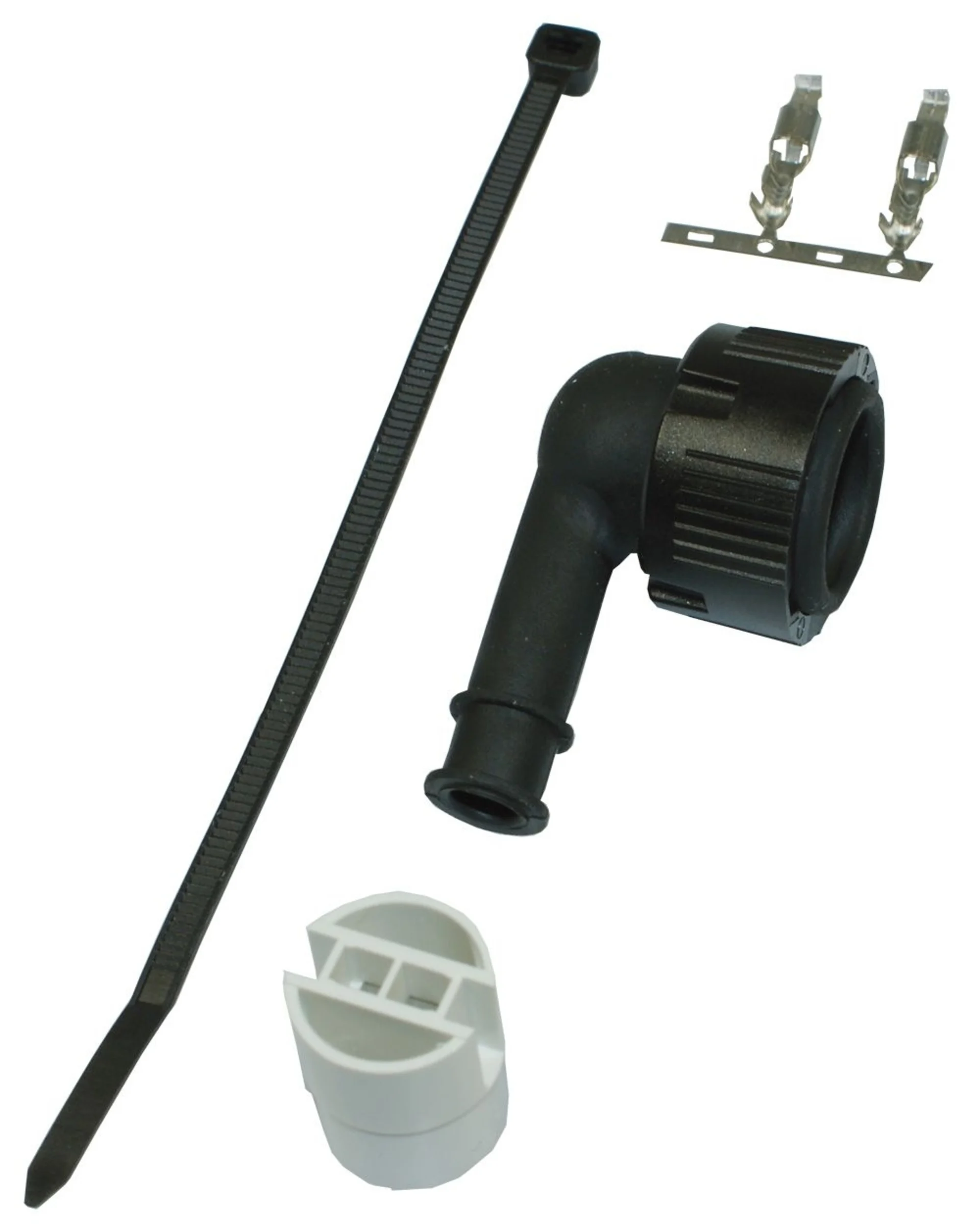 Anschlussstecker für Flatpoint 2-pol weiss ohne Kabel, männlich Anschlussstecker für Flatpoint 2-pol weiss ohne Kabel, männlich