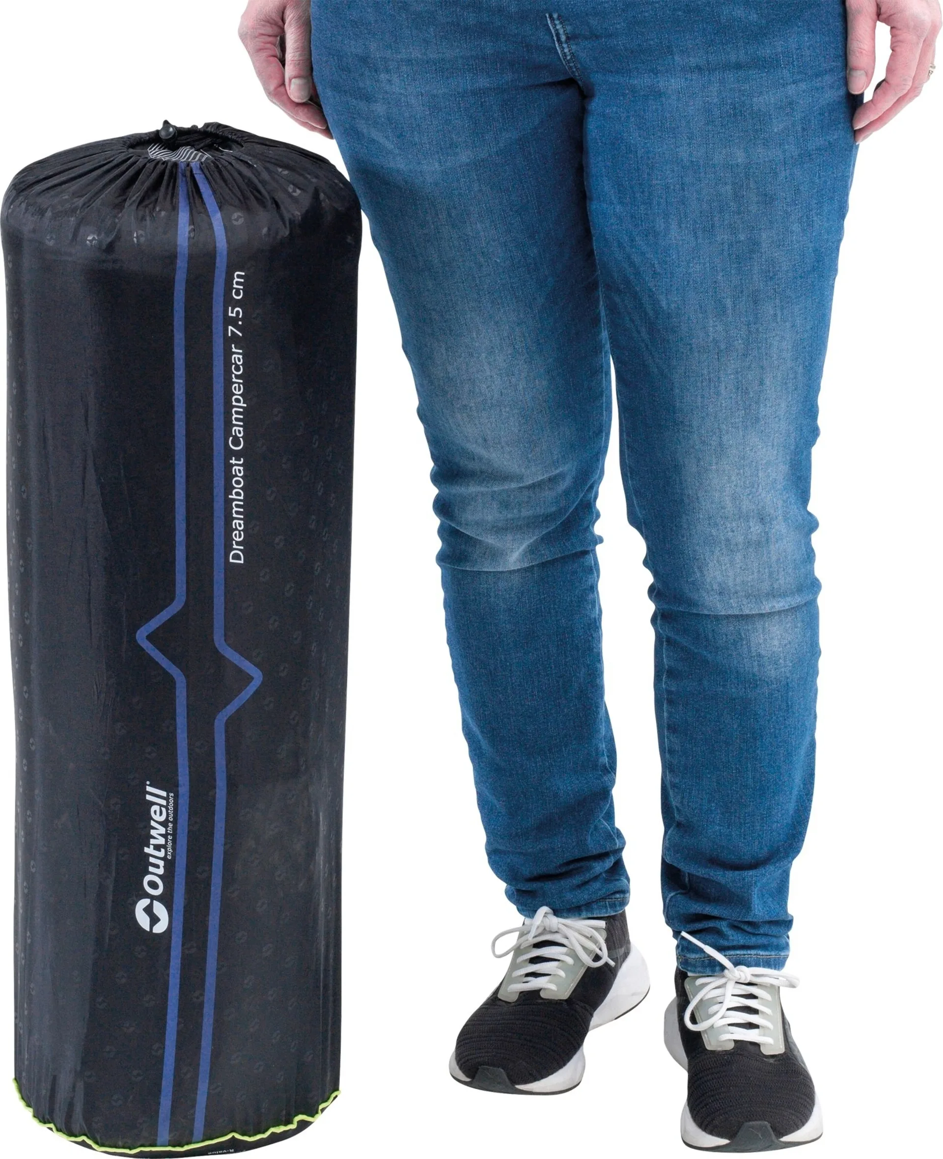 Matelas de camping Outwell Dreamboat Campercar / matelas autogonflant 193 x 132 cm pour Tesla Y / Skoda Enyaq