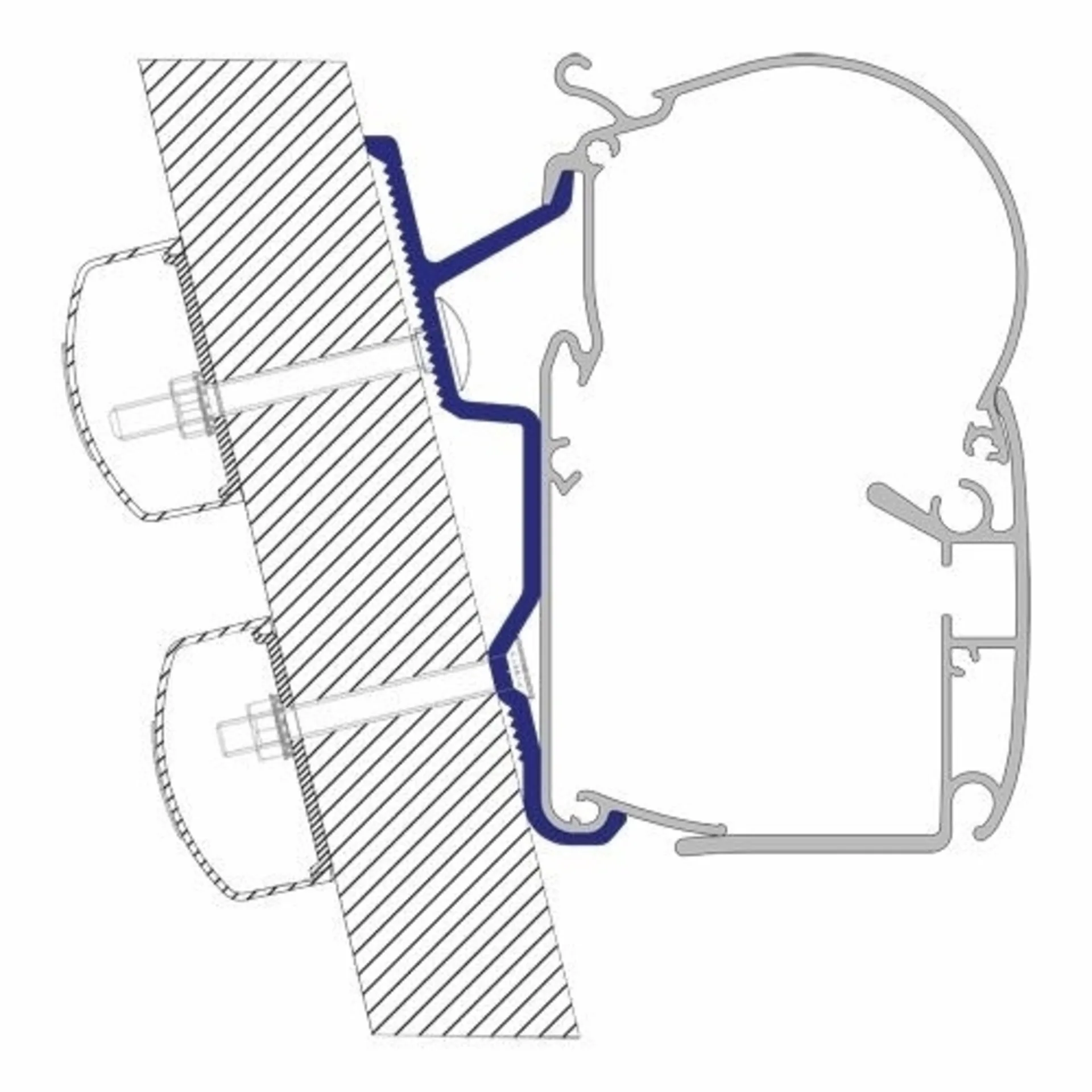 Dometic Adaptateur pour store PW 1100 Hymer Camp 4 pièces