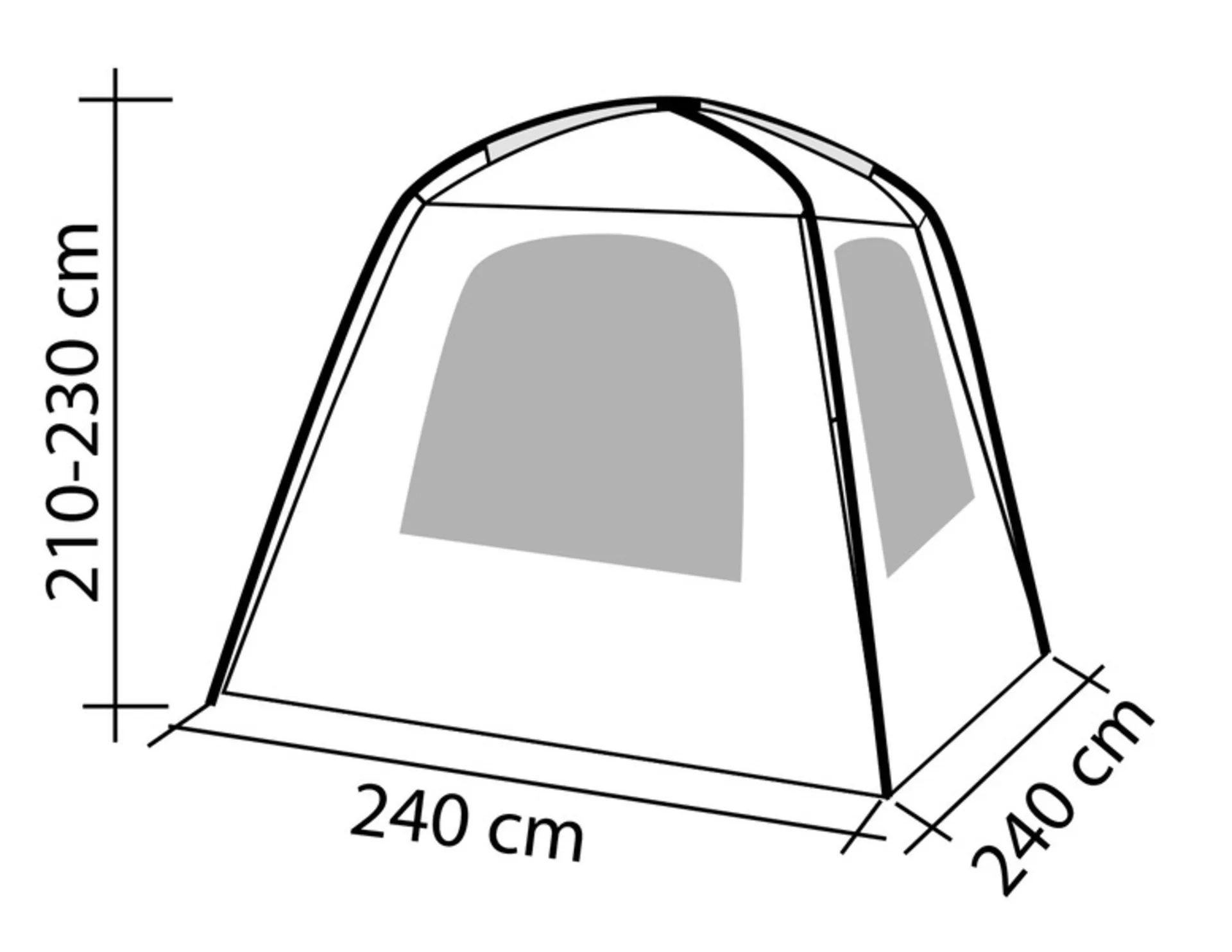 Tente arrière universelle pour mini-campeurs et vans - UniVan II Tente arrière universelle pour mini-campeurs et vans - UniVan II