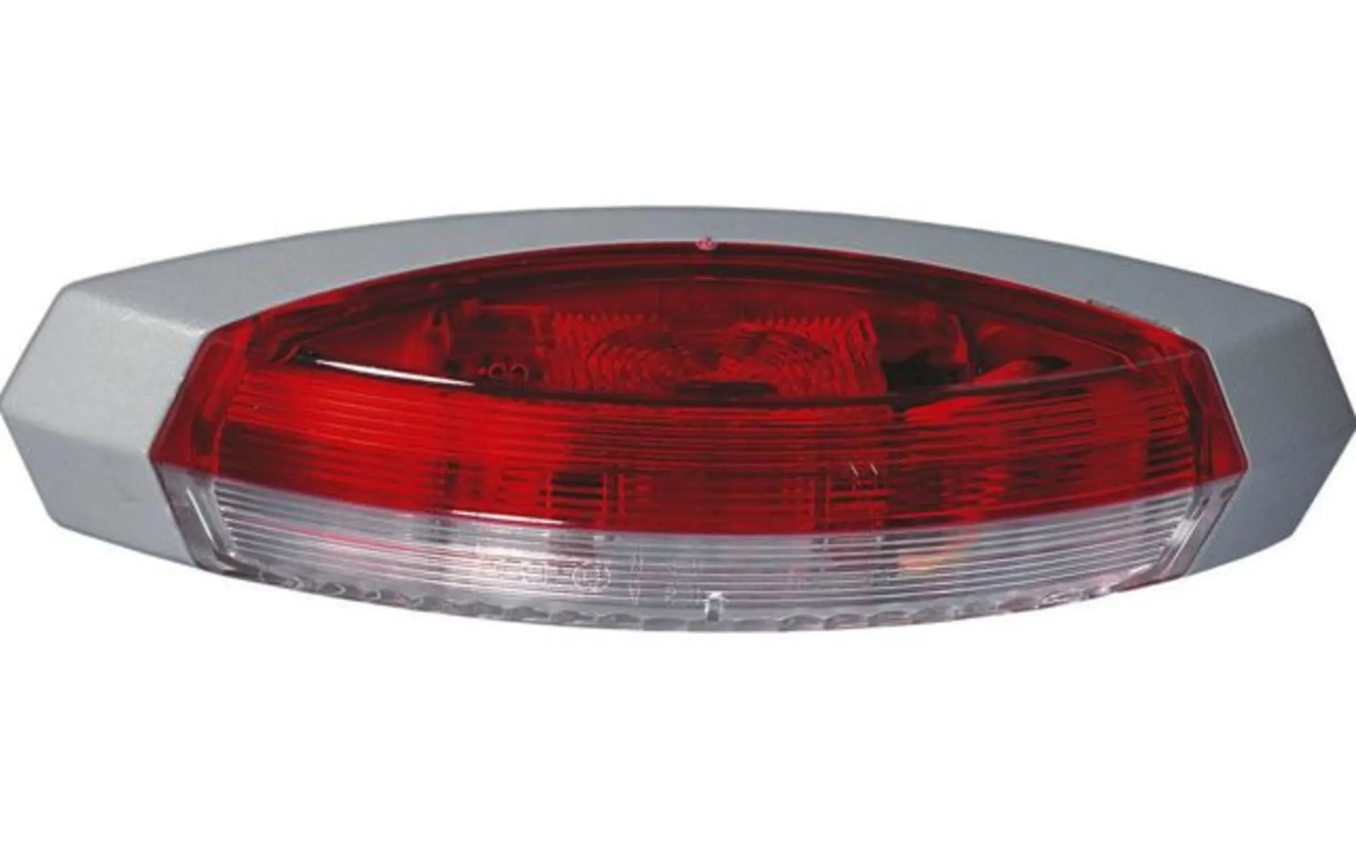 Feu d'encombrement rouge/blanc gauche