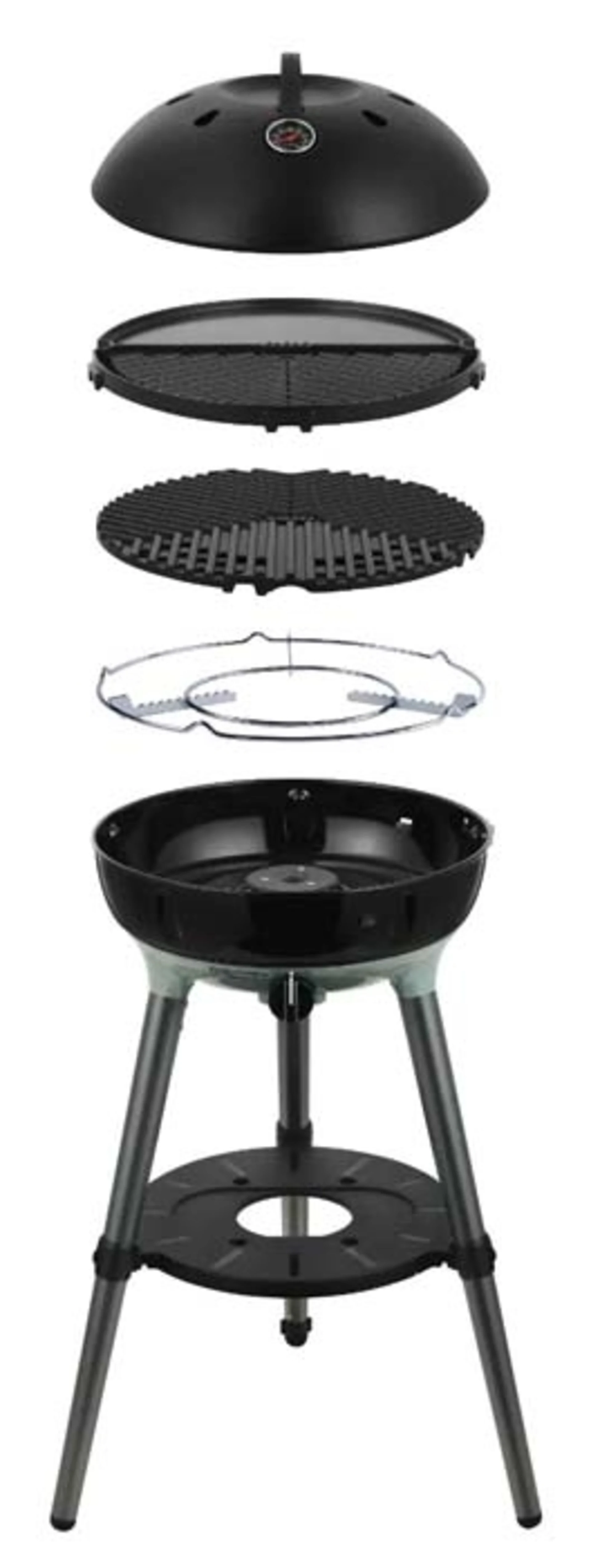 Cadac Gasgrill Carri Chef 40 BBQ Dome / Grill 2 Braai 30 mbar schwarz