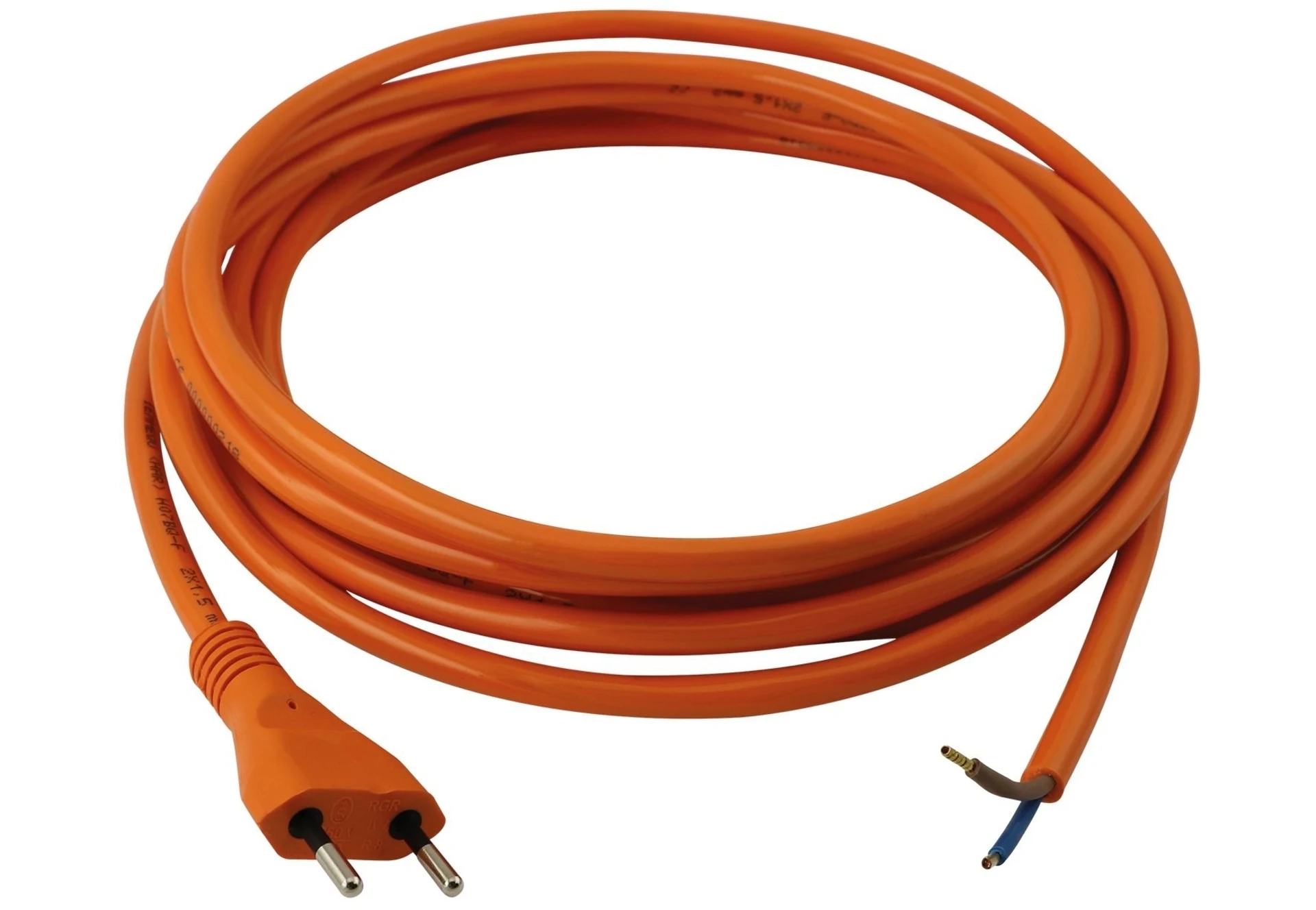 Câble de raccordement PUR 2 x 1,5 / 5 m avec fiche