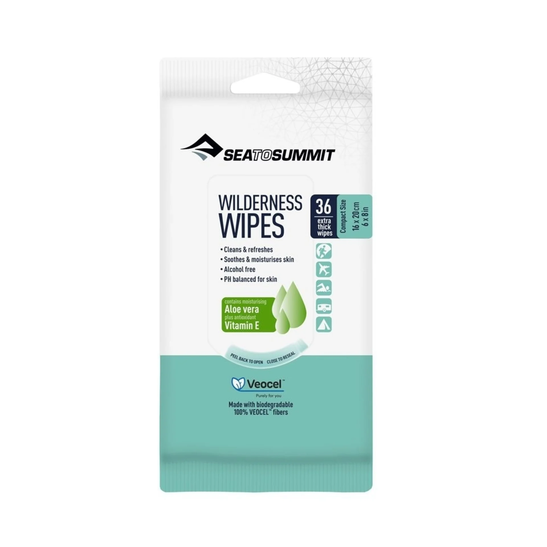 Wilderness Wipes Compact 36 Pack STS Lingettes rafraîchissantes