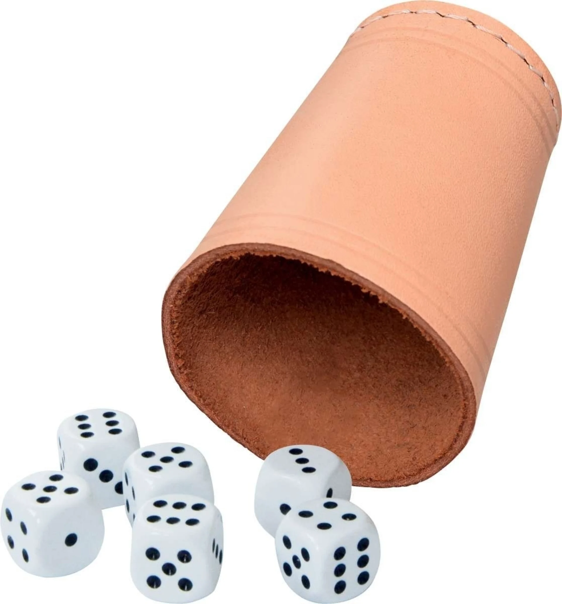 Würfelbecher Leder