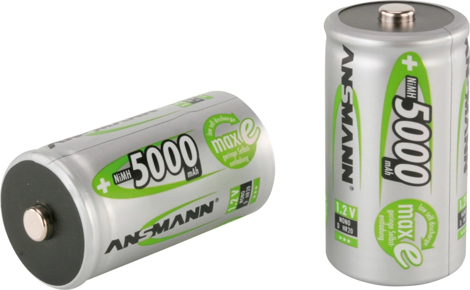 Ansmann Mono D 5 000 mAh Pile rechargeable NiMH (pack de 2)