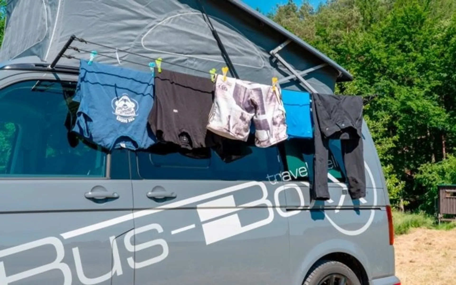 BusBoxx Corde à linge pour rail à rideau VW T5 / T6 DIY kit à monter soi-même
