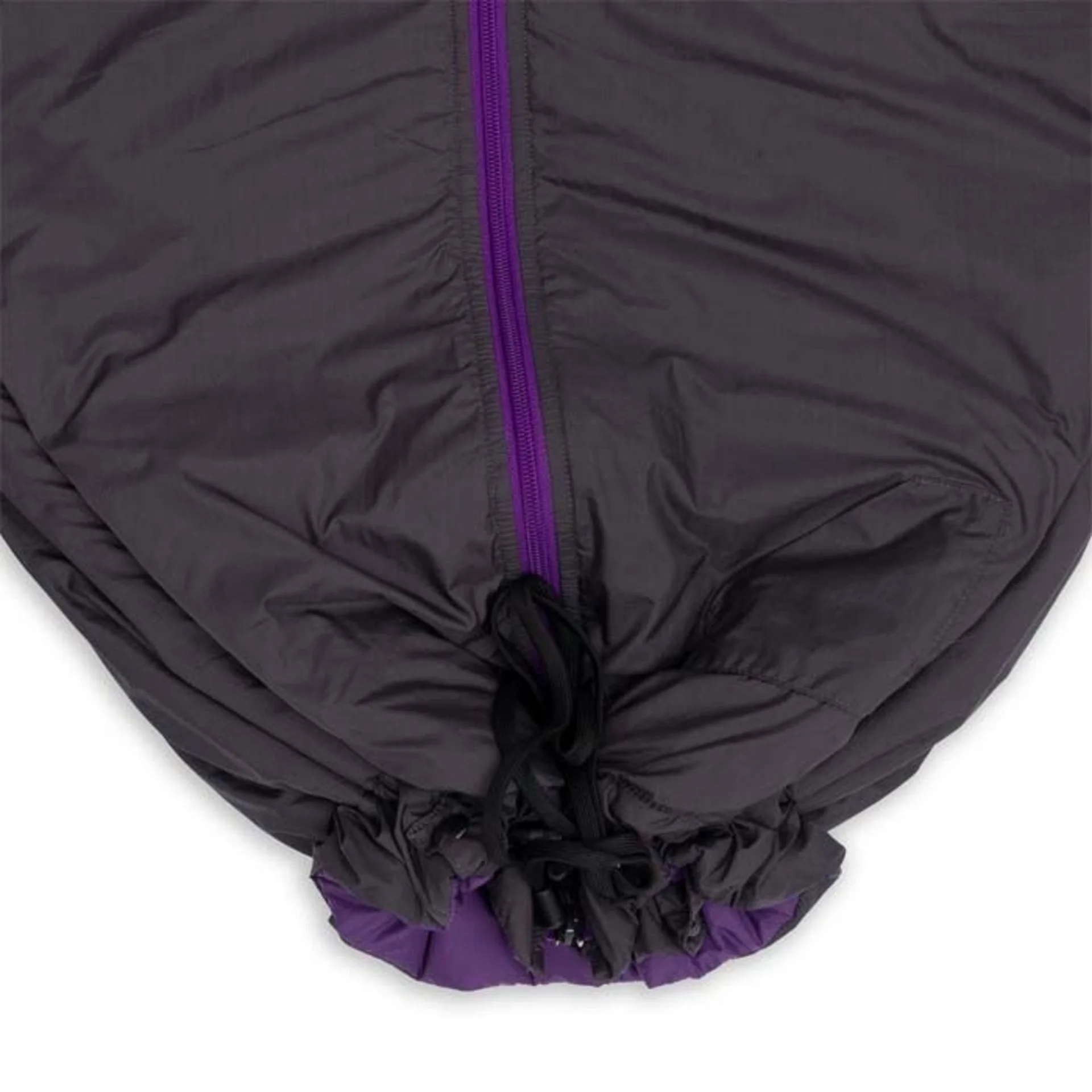 Bergstop Cozybag Comfort Multifunktionsschlafsack mit Ärmeln grau lila L 230 cm