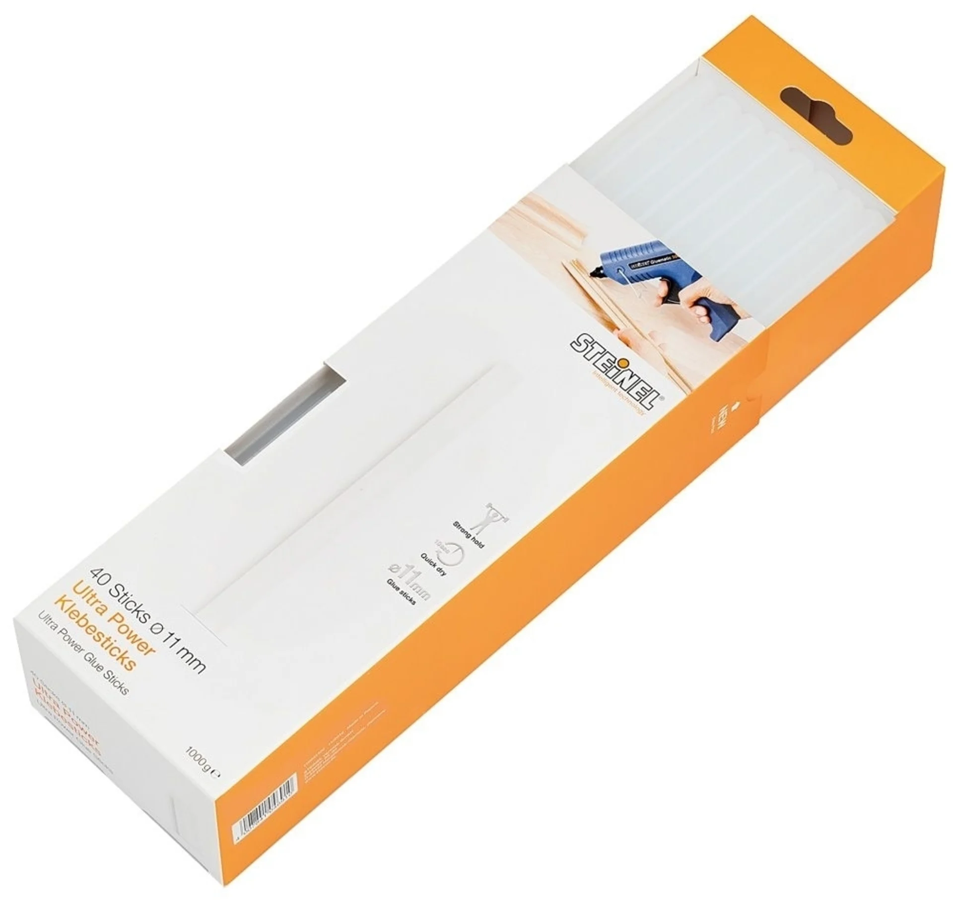 40 Klebesticks zu Steinel 70033 ø 11 x 250mm, transparent 40 Klebesticks zu Steinel 70033 ø 11 x 250mm, transparent