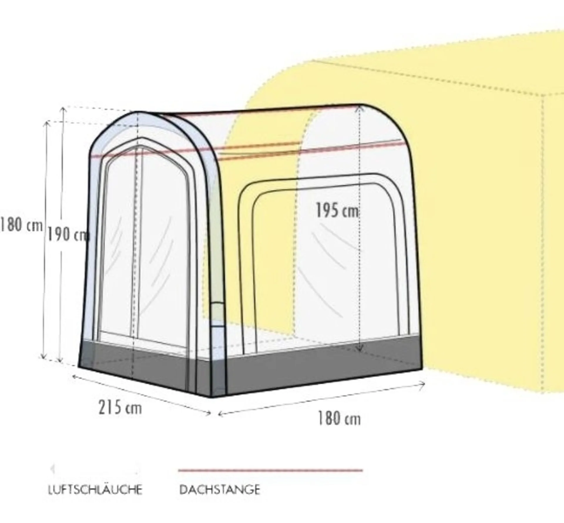 Westfield Eris aufblasbares Vorzelterweiterung