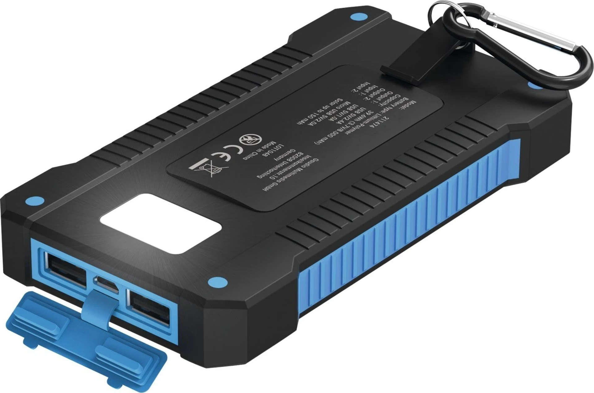 XLayer Powerbank Plus solaire 8 000 mAh