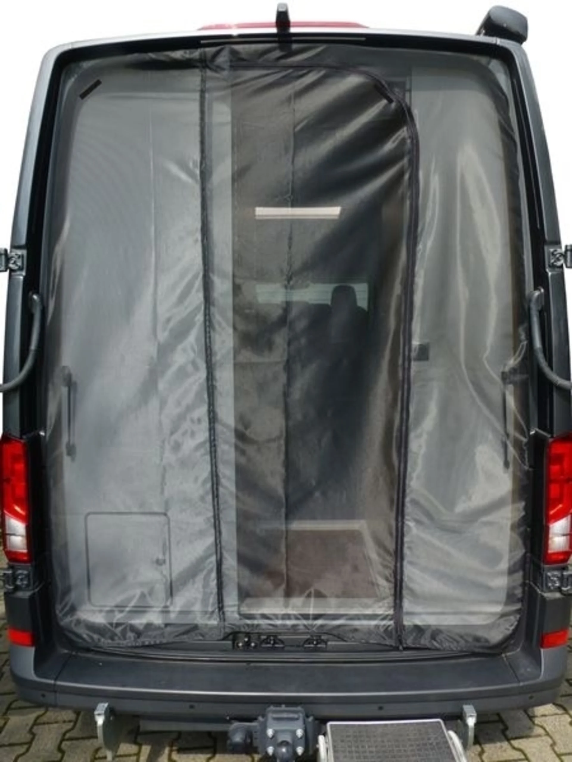 Moskitonetz für Hecktür des VW Crafter, lange Version mit Zugangstür