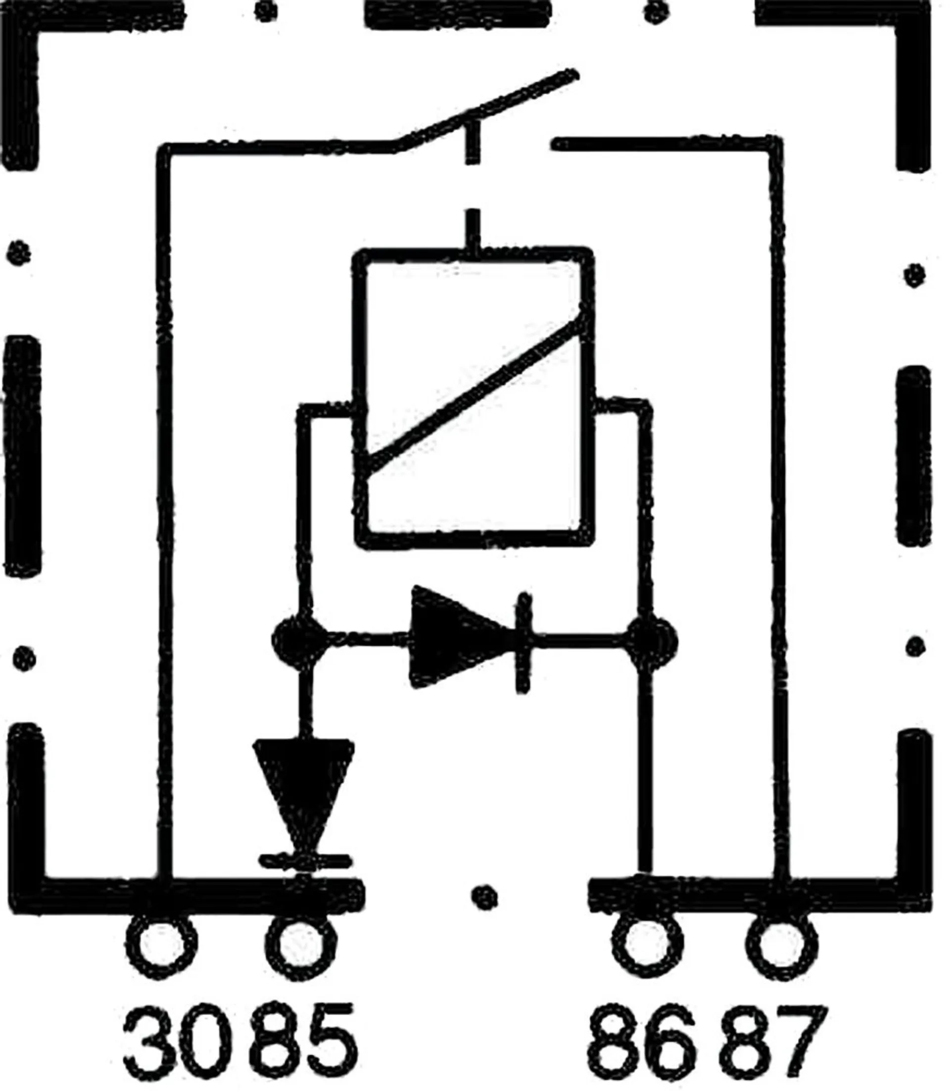 Relais Typ Bosch 12V 75A mit Lösch- und Sperrdiode