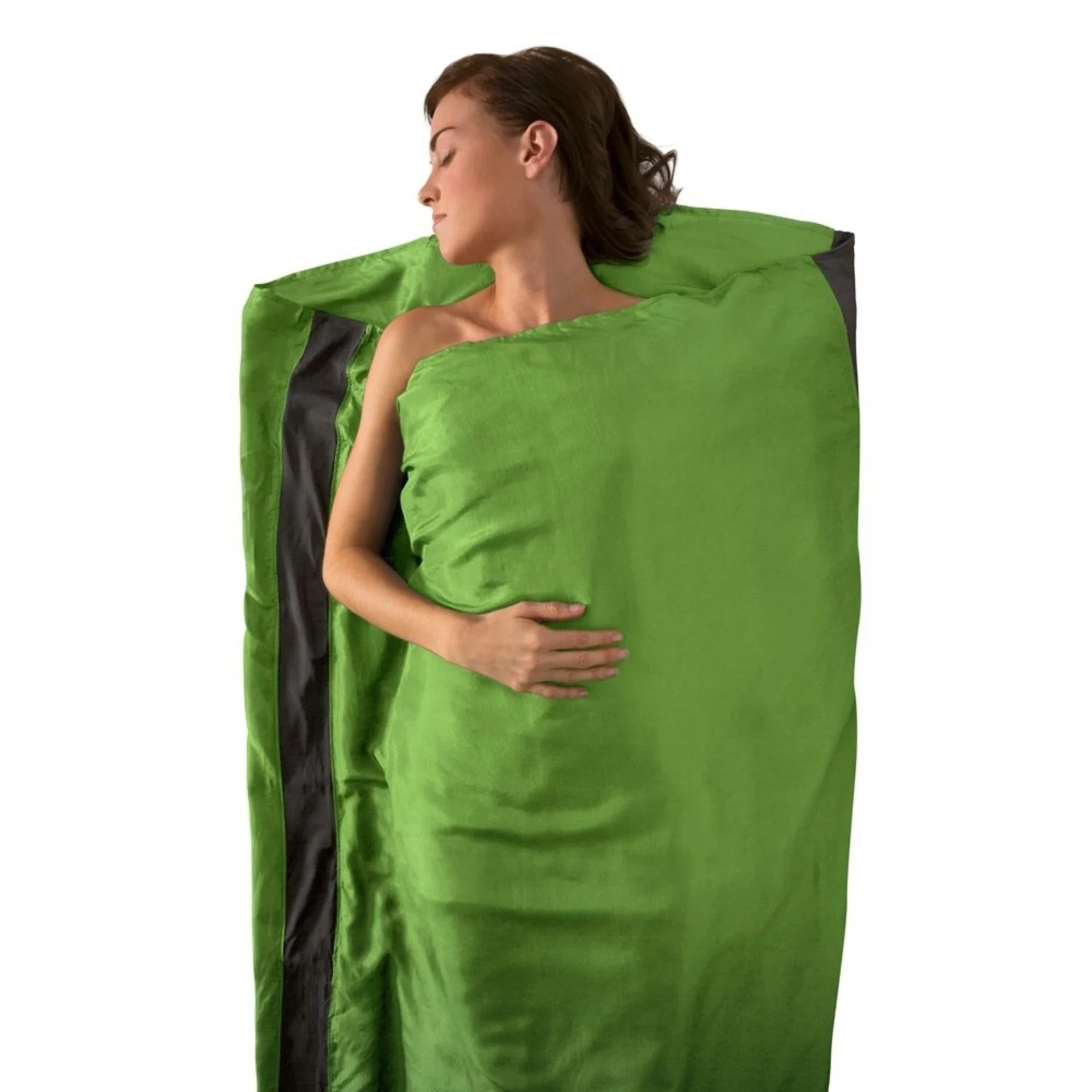 Sea to Summit Premium Stretch Silk Travel Liner Reiseschlafsack Inlett Standard Green