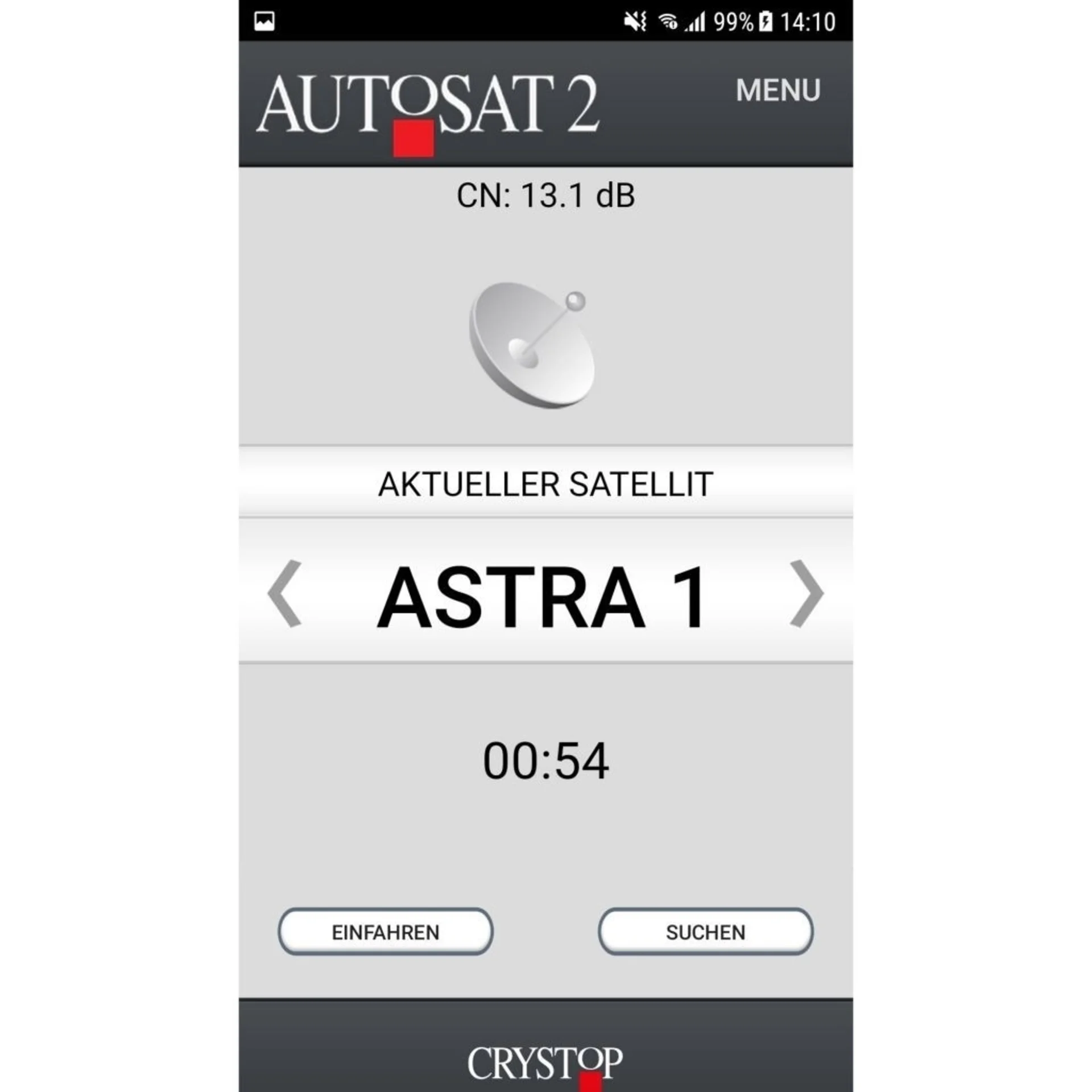 App-Steuerung für Sat-Anlage Aut