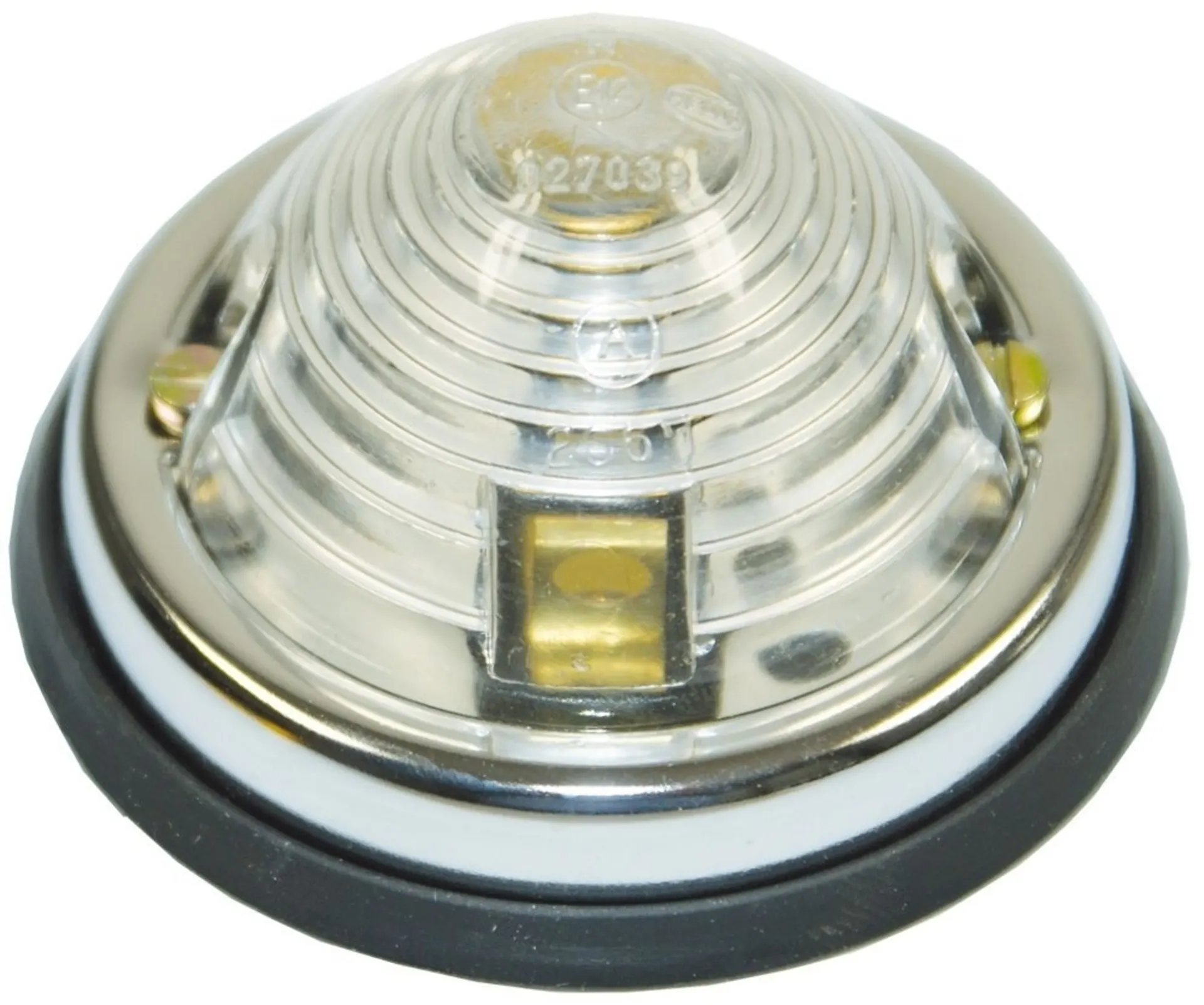 Positionsleuchte weiss (wie 2PF997022011) ø 70mm / Metallsockel Positionsleuchte weiss (wie 2PF997022011) ø 70mm / Metallsockel
