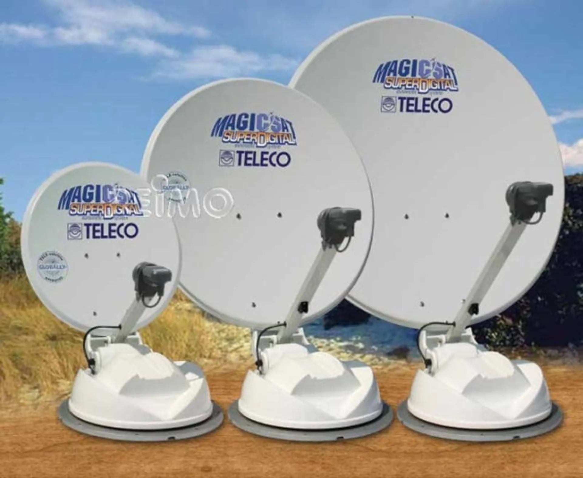 Antenne parabolique Magicsat Easy de 650mm de diamètre avec panneau de contrôle mural Antenne parabolique Magicsat Easy de 650mm de diamètre avec panneau de contrôle mural