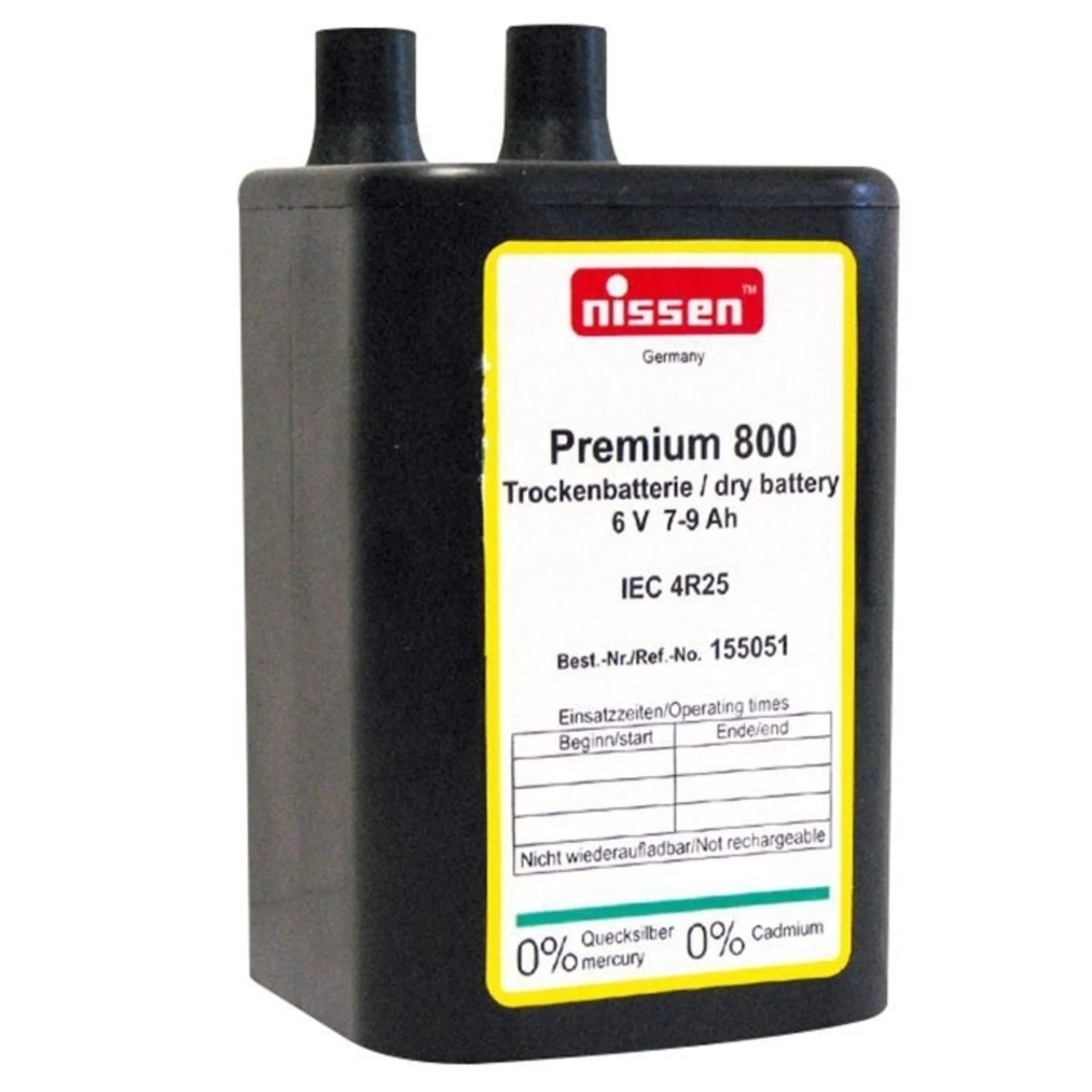 Pile haute performance IEC 4R25 Sans cadmium