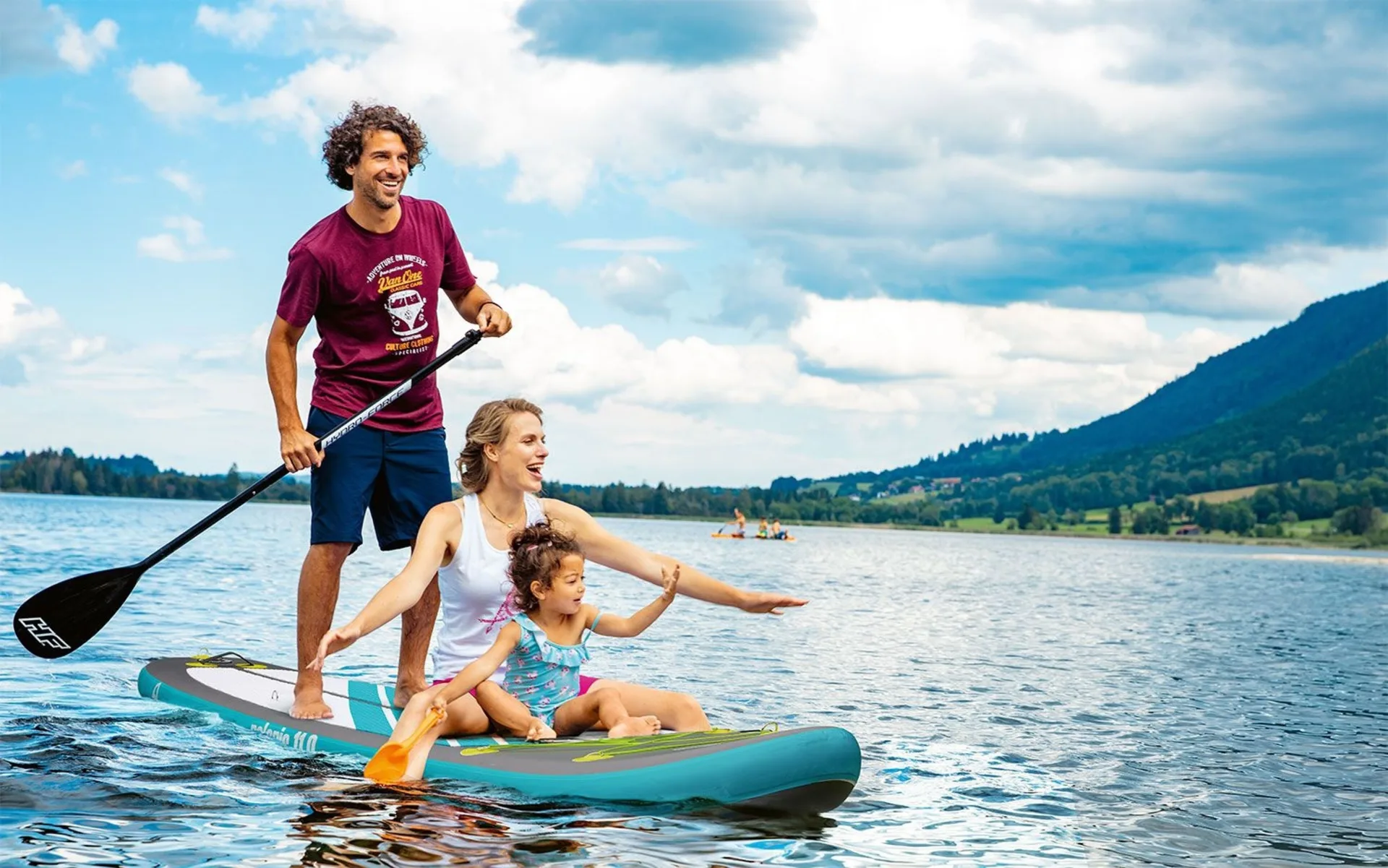 Camptime Polaris 11.0 SUP Set aufblasbares Stand Up Paddling-Board inkl. Paddel und Luftpumpe