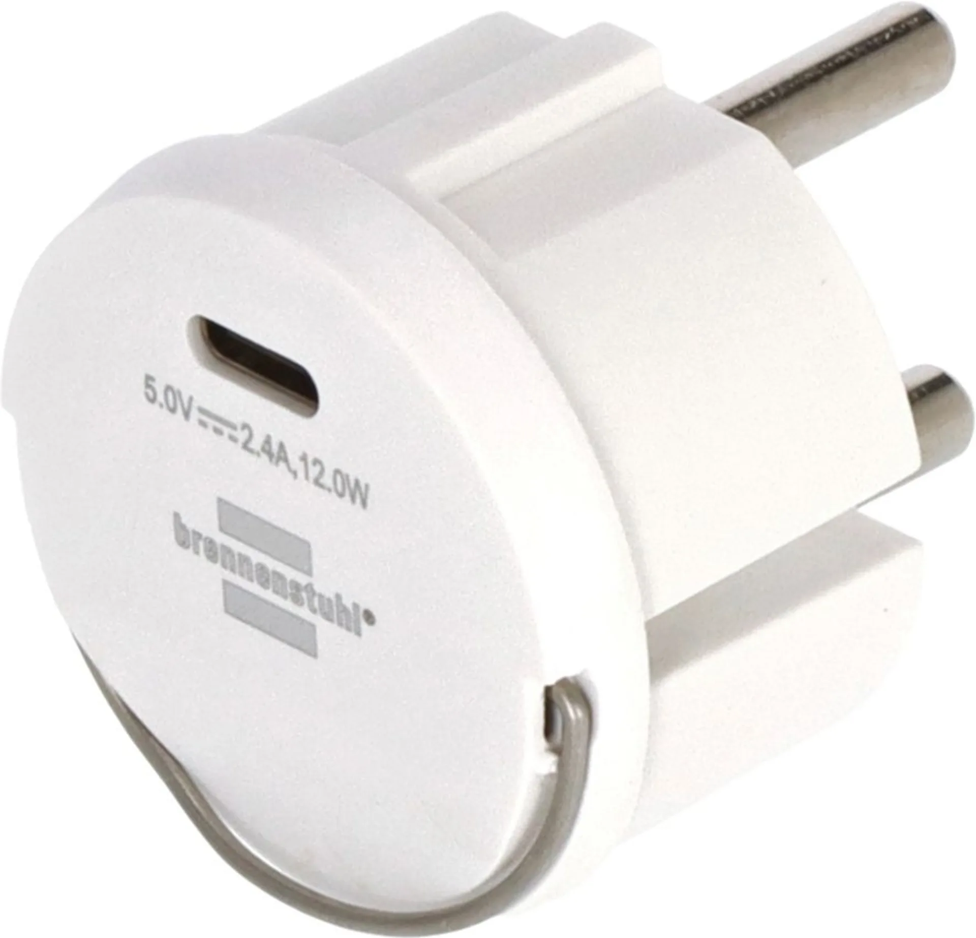 Brennenstuhl Steckdosenadapter Schutzkontakt 230 V auf USB-C 5 V Brennenstuhl Steckdosenadapter Schutzkontakt 230 V auf USB-C 5 V