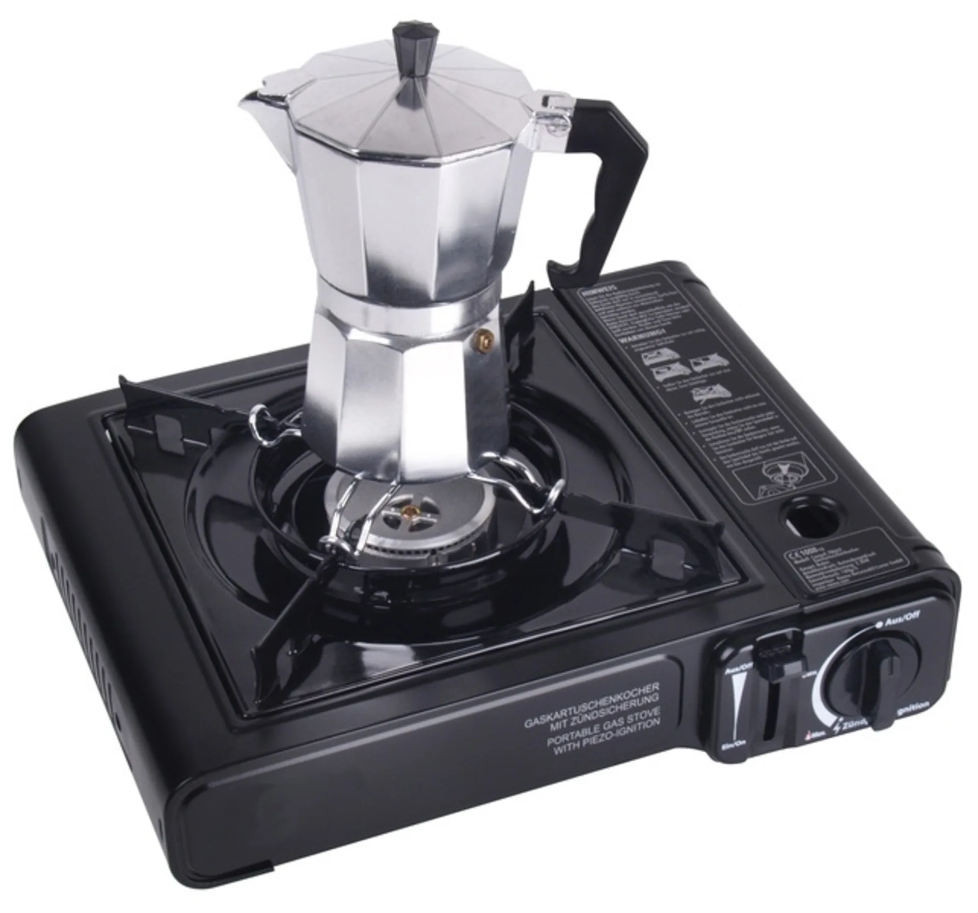 Embout pour réchaud - empêche les petites casseroles, poêles et cafetières espresso de tomber