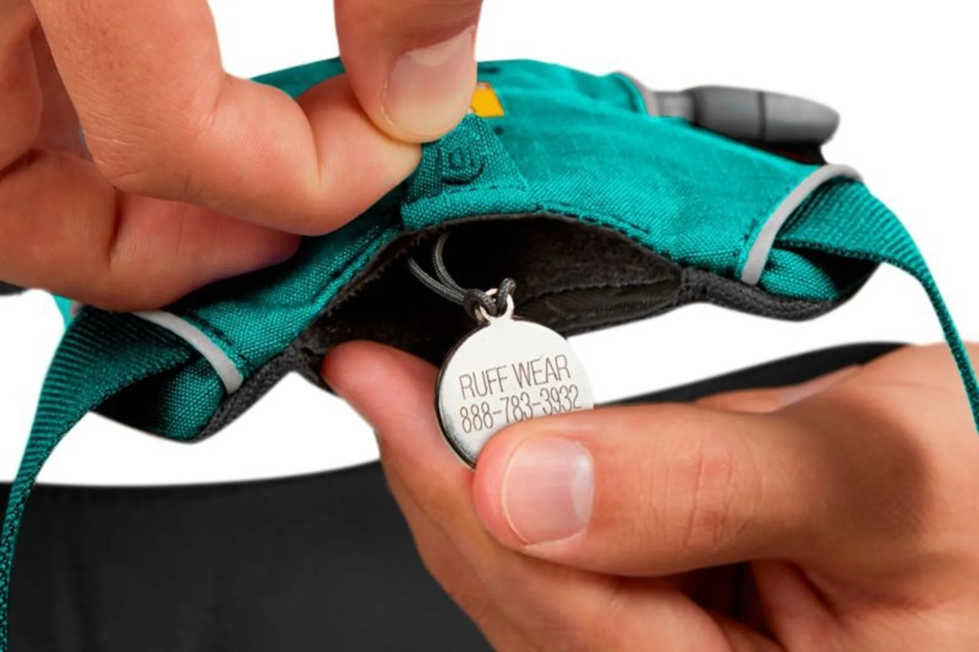 Ruffwear Front Range harnais rembourré pour chien Aurora Teal S