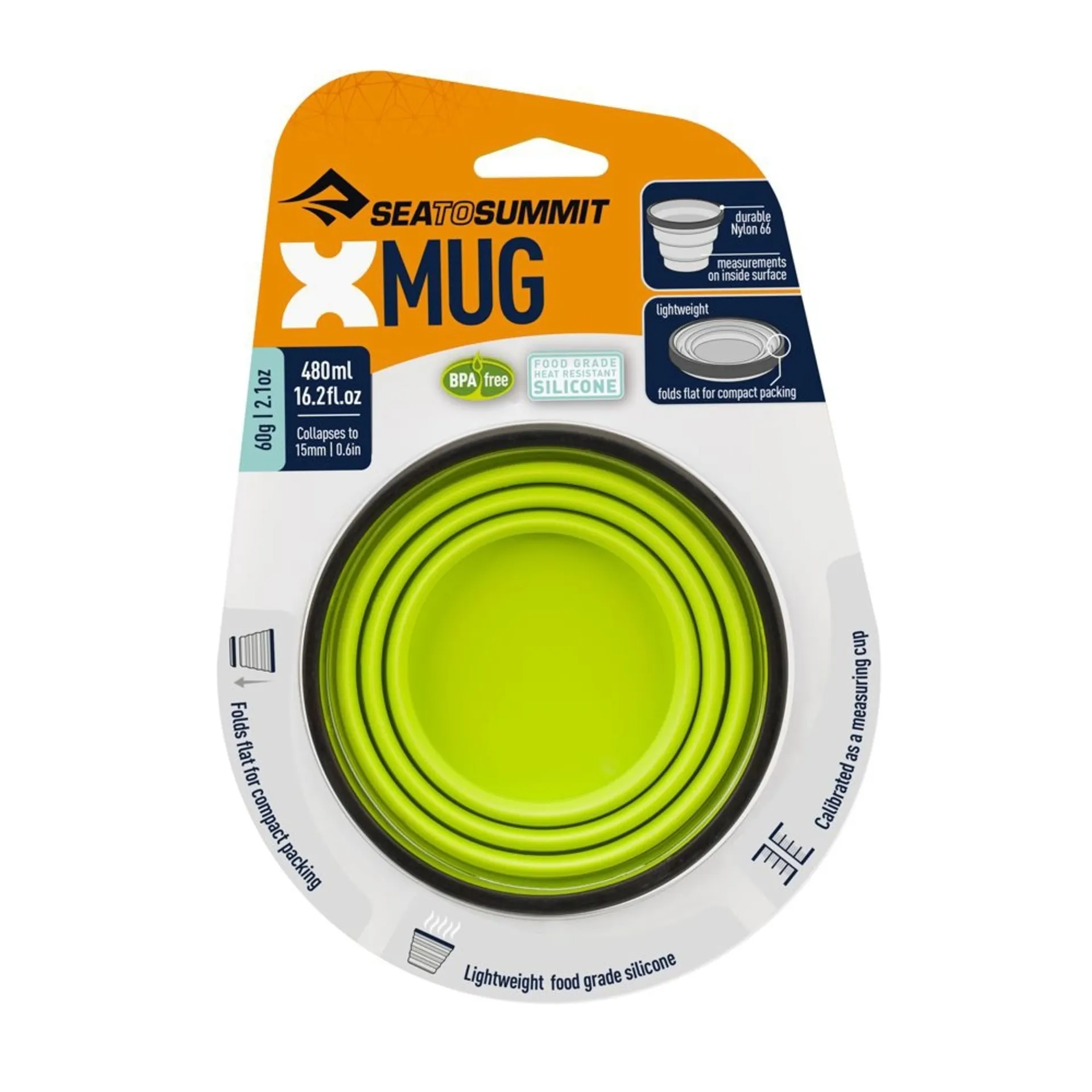 Sea to Summit X-Mug Faltbarer Trinkbecher 480 ml lime