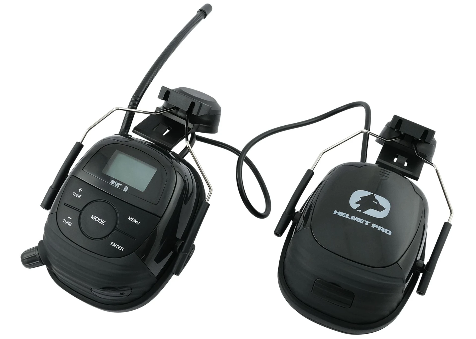Casque anti-bruit WOLF Helmet PRO avec radio FM/DAB+, Bluetooth, batterie au lithium, SNR 24 dB, IPX4