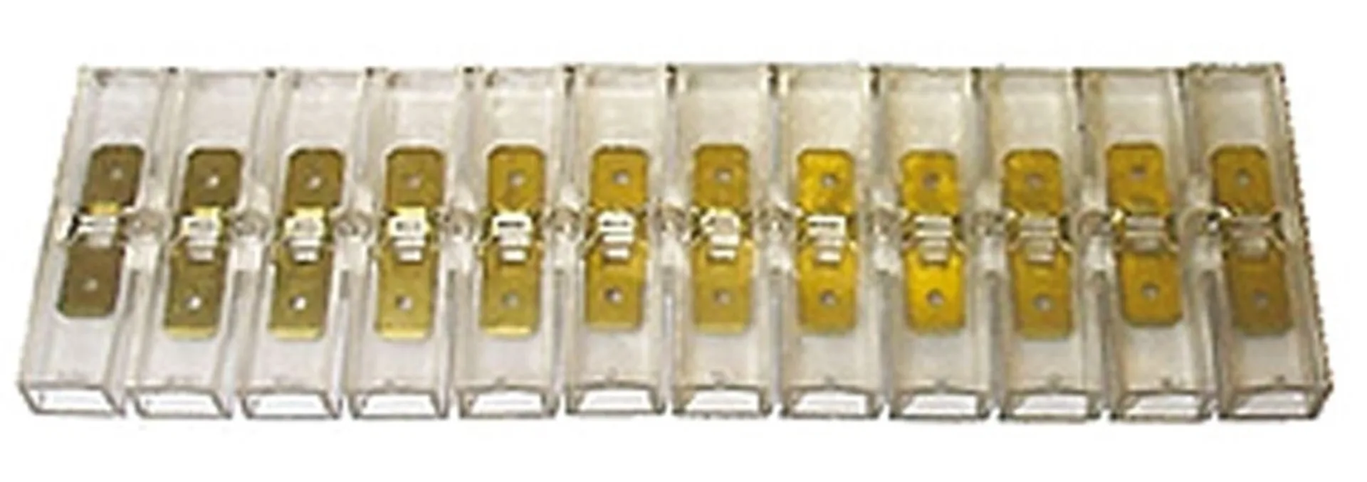 Flachsteckleiste 12-pol. 42mm breit 12-pol. / 42mm Flachsteckleiste 12-pol. 42mm breit 12-pol. / 42mm