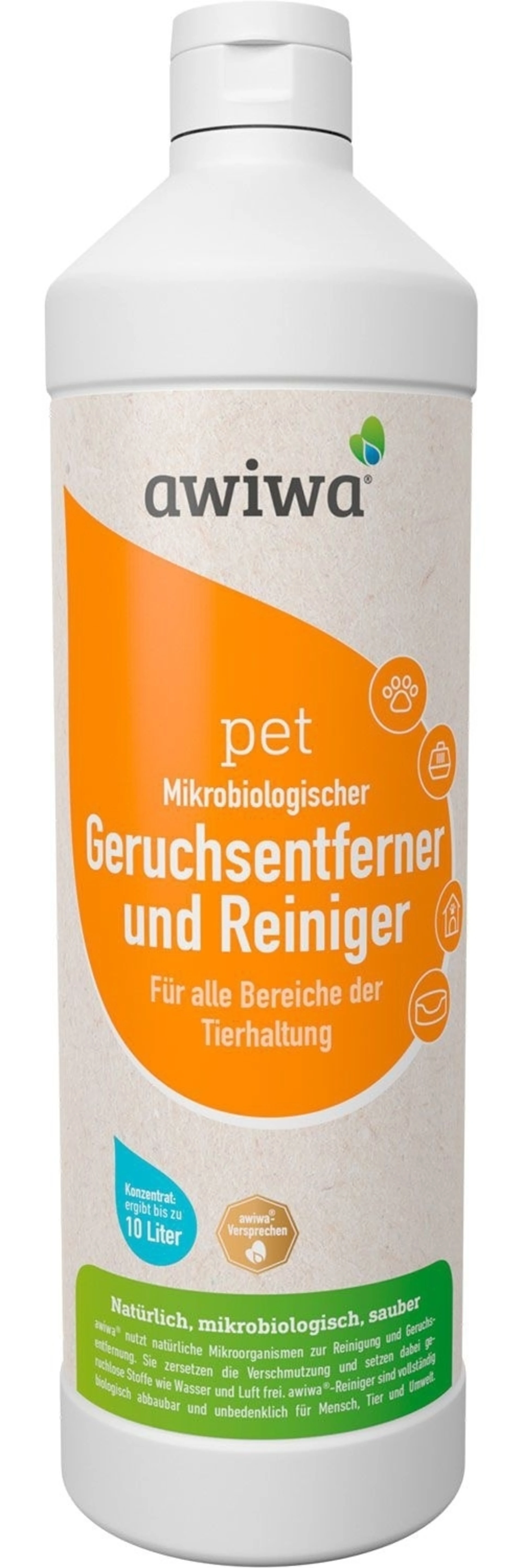 Awiwa pet nettoyant et désodorisant pour animaux 1 litre