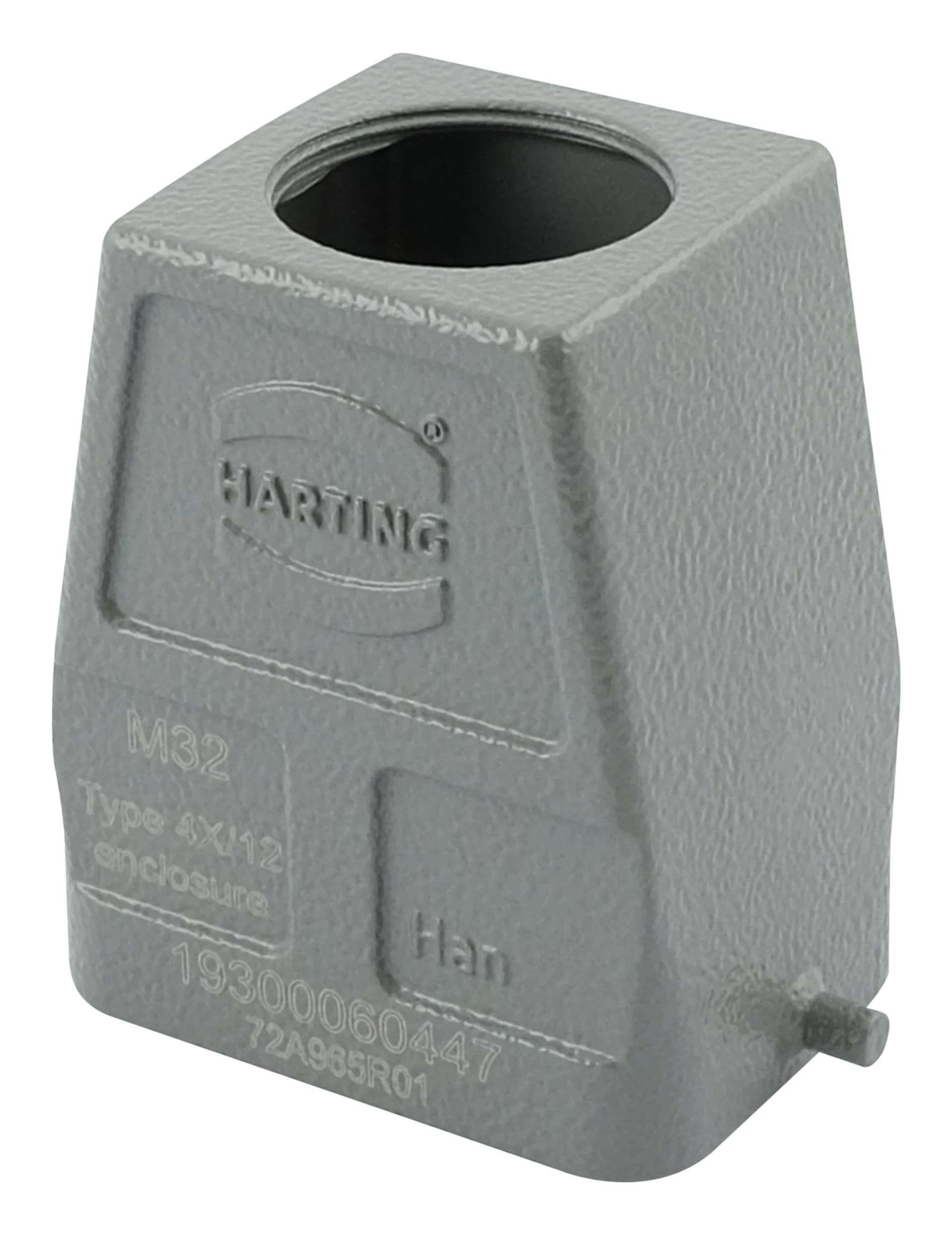 Harting - Han 6B Tüllengehäuse, M32 für Verriegelung mit Längsbügel