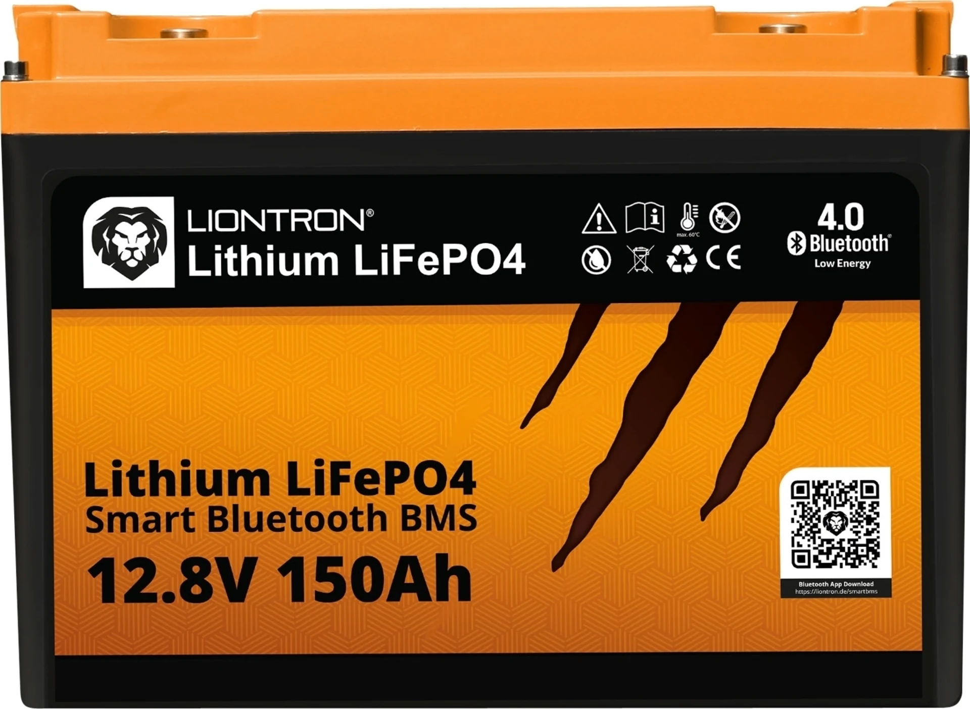 Liontron LiFeP04 Smart Bluetooth BMS Batterie au lithium 12,8 V / 150 Ah