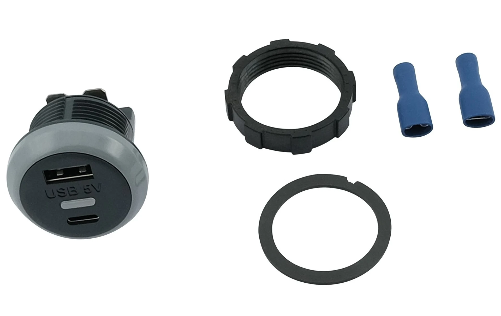 Einbausteckdose - USB-A/C