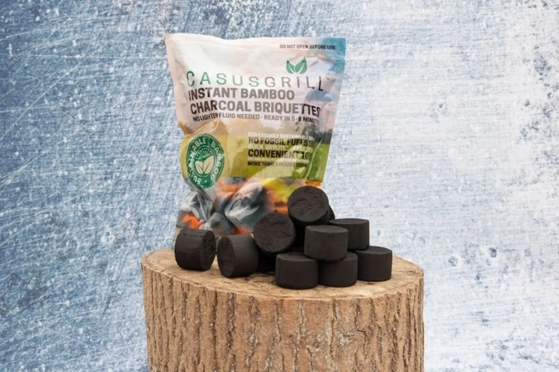 CASUS Bambuskohle Briquettes 1kg-Packung