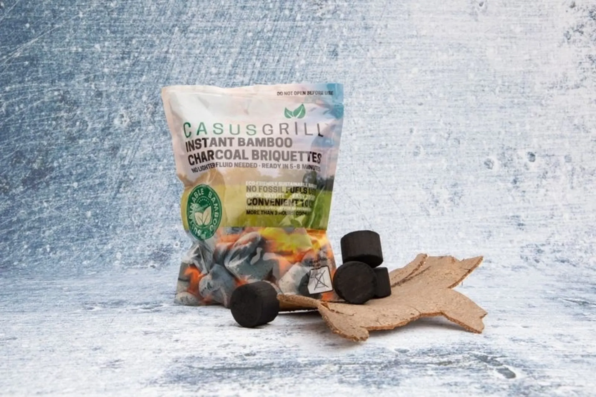 CASUS Bambuskohle Briquettes 1kg-Packung