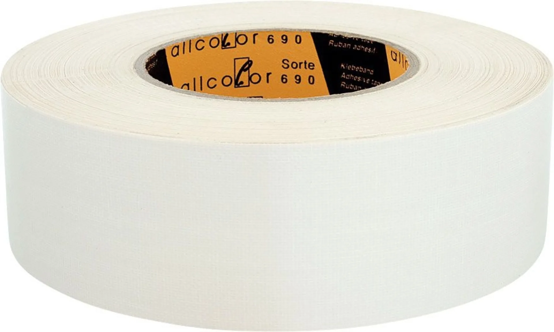 Allcolor Gewebeklebeband 50 m weiß
