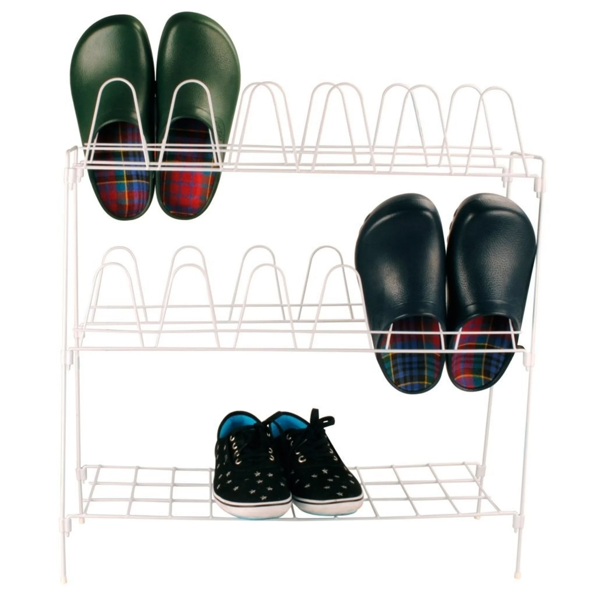 Présentoir à chaussures pour 12 paires de chaussures