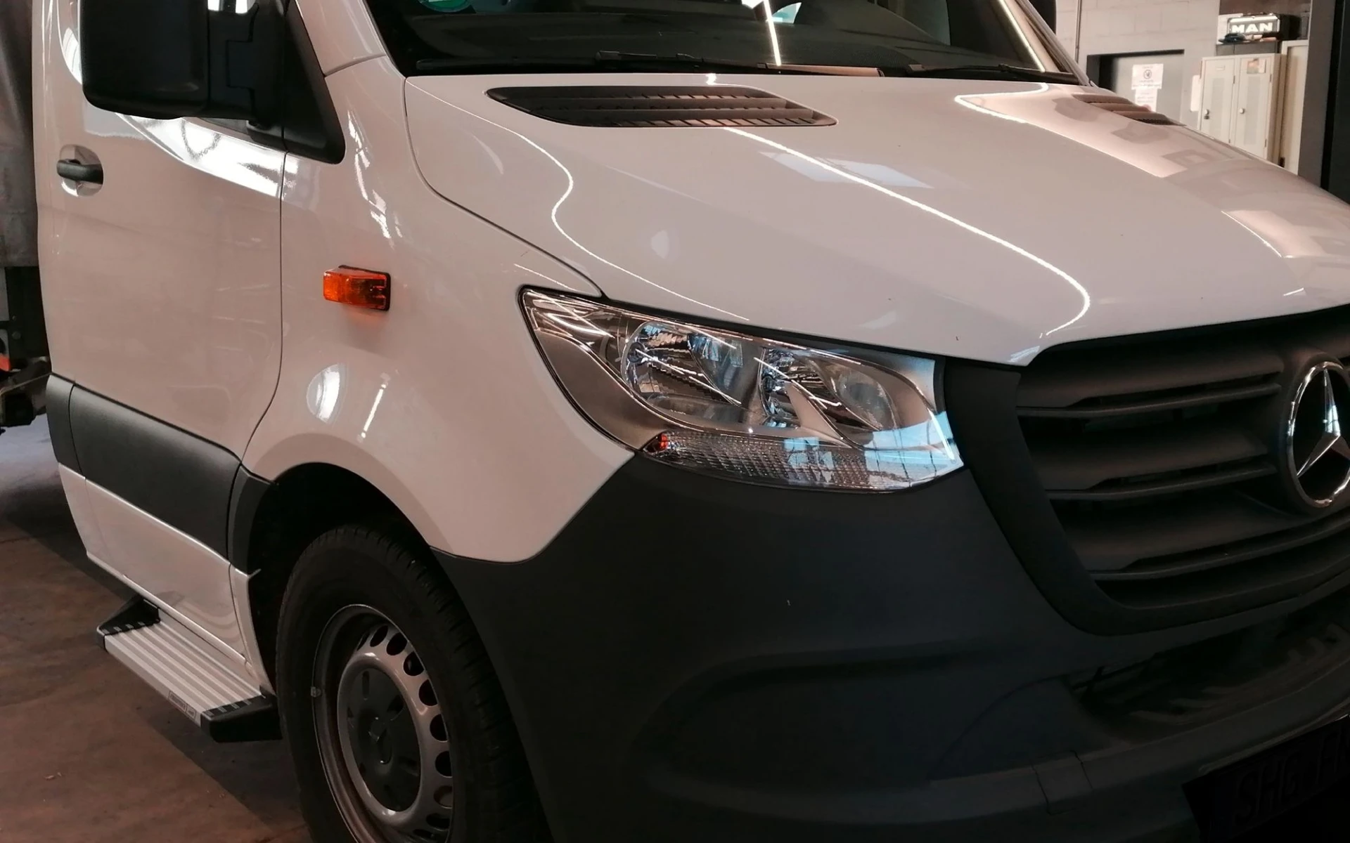 Concept d'emballage Niveau d'accès Niveau libre Mercedes Sprinter et VW Crafter