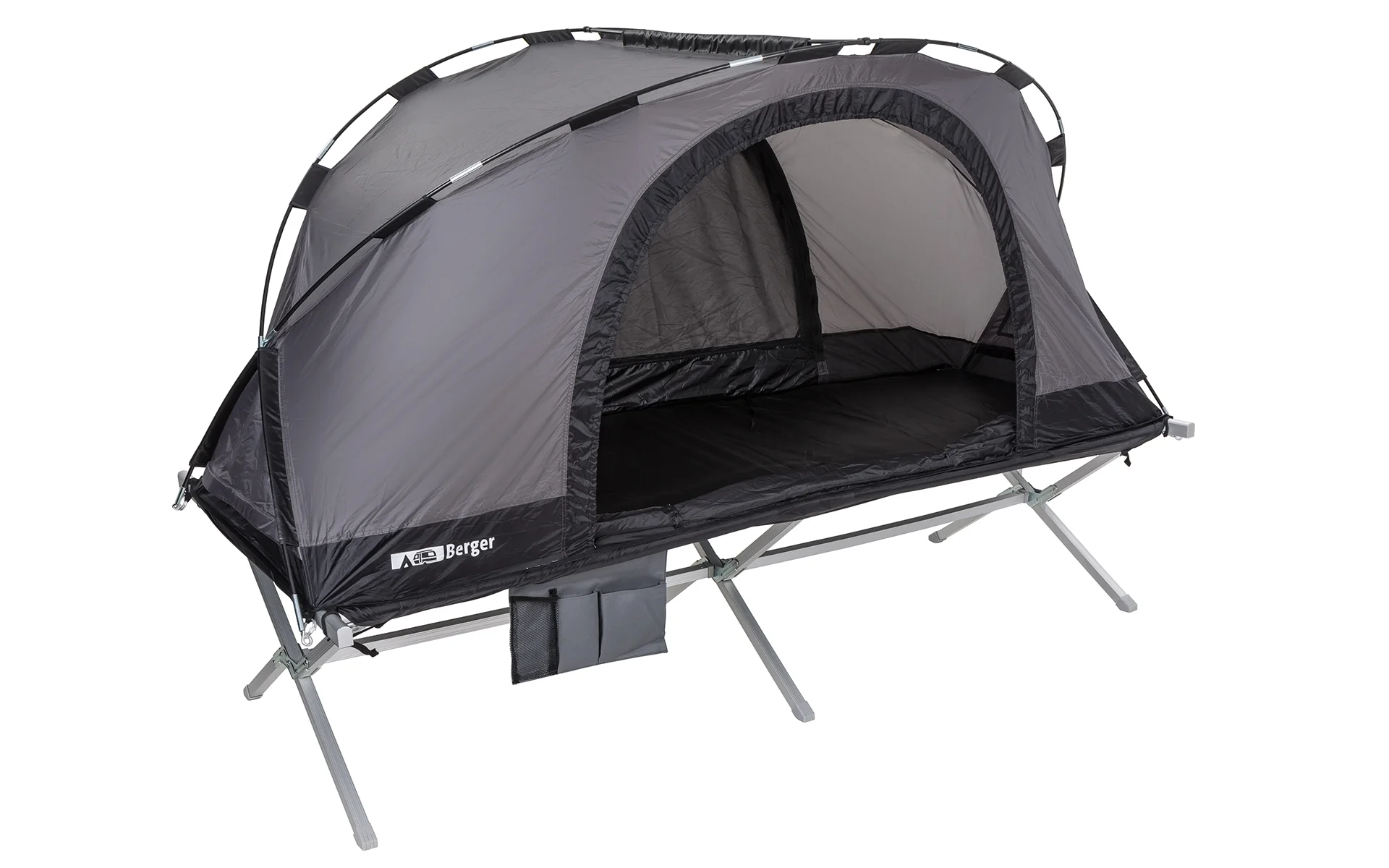 Tente moustiquaire Berger pour lit de camp 210 x 75 x 105 cm gris